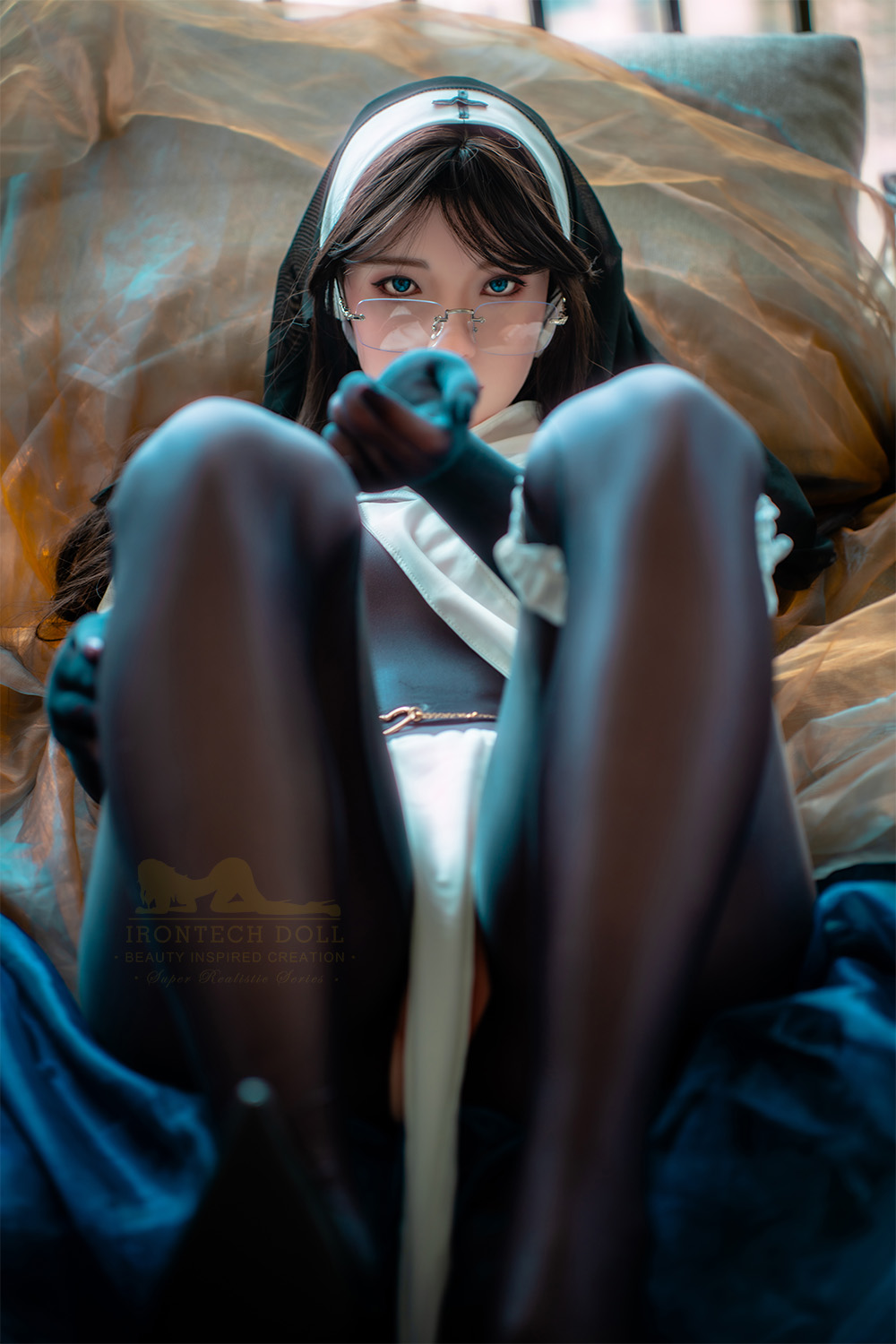 5ft3/162cm Minus A Cup Silicone Asian Nun Sex Doll S37 - Yeona