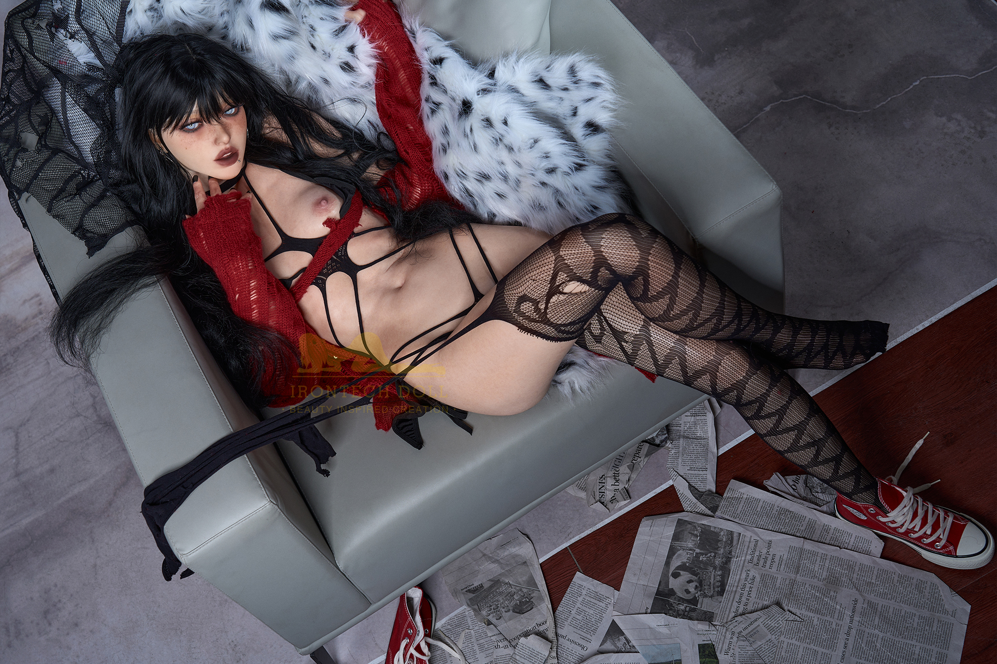 5ft3/161cm Minus A Cup Silicone Skinny Sex Doll B2 - Vanessa