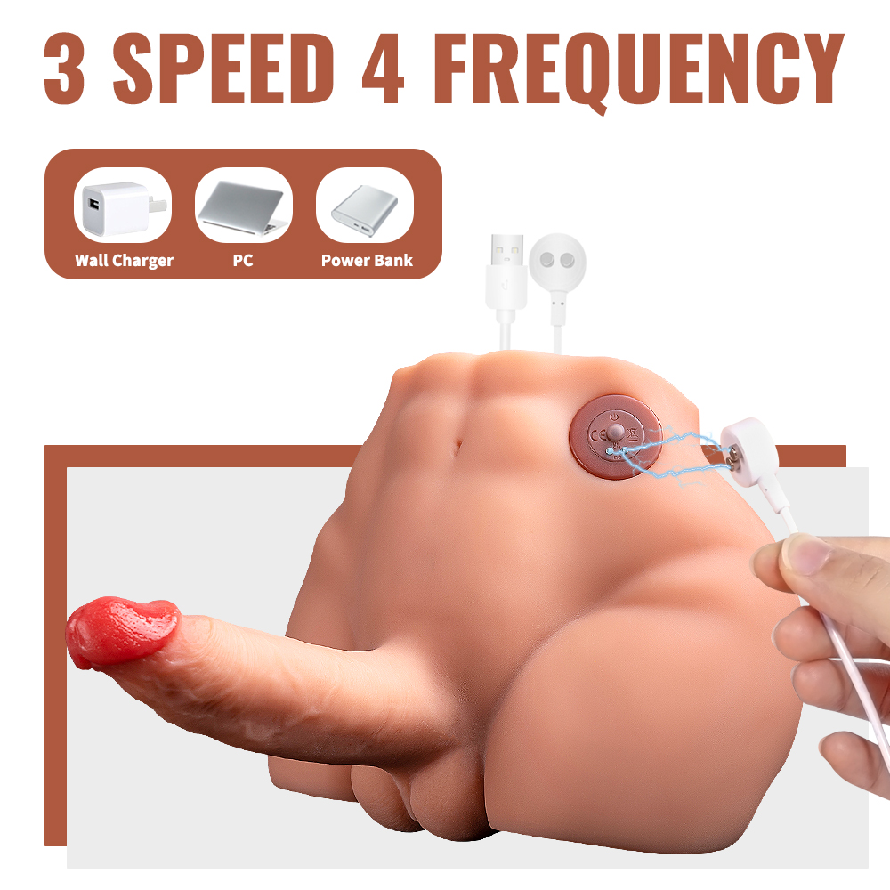 Peel - 9.6LB Electric Pulse Male Sex Doll Torso