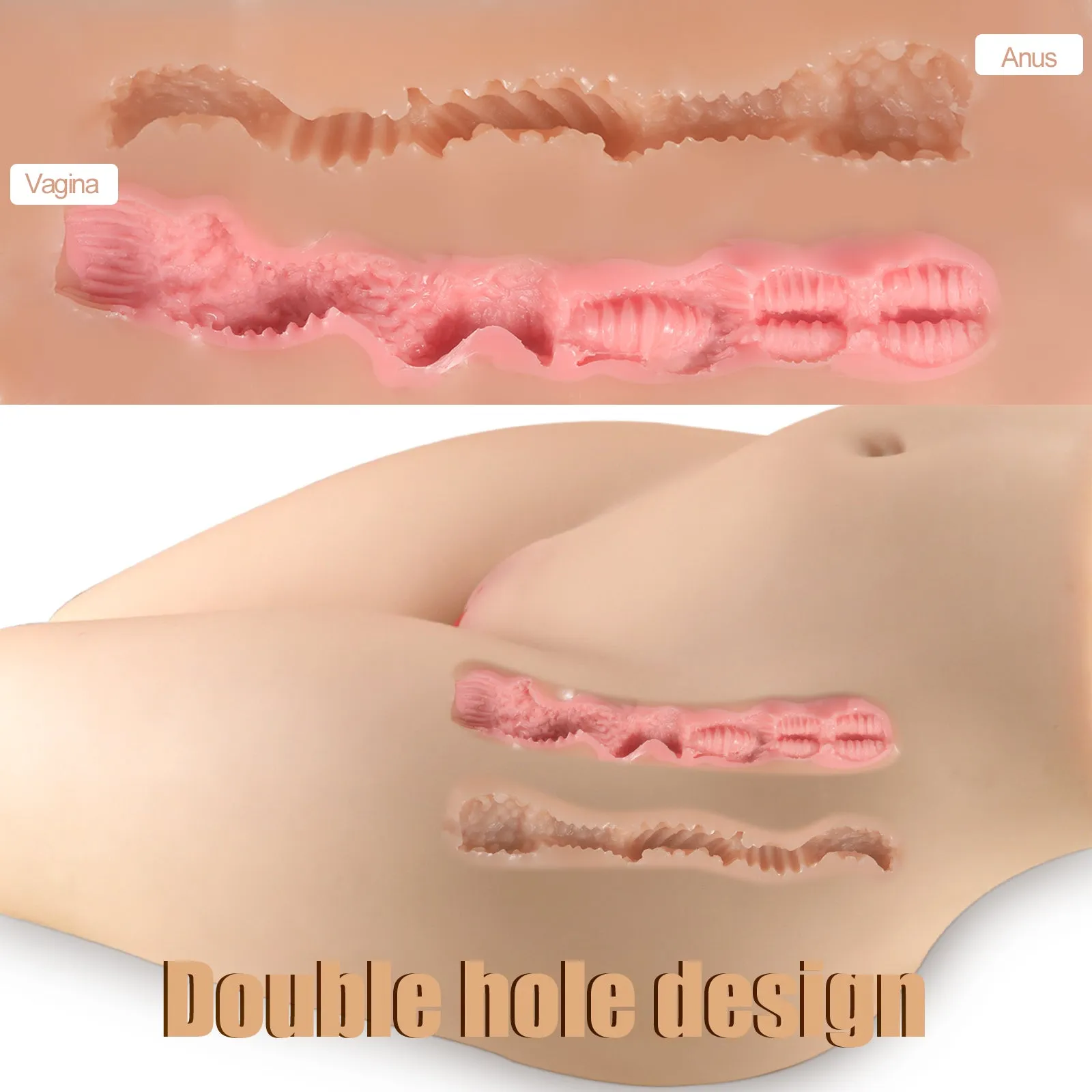 Double hole design doll