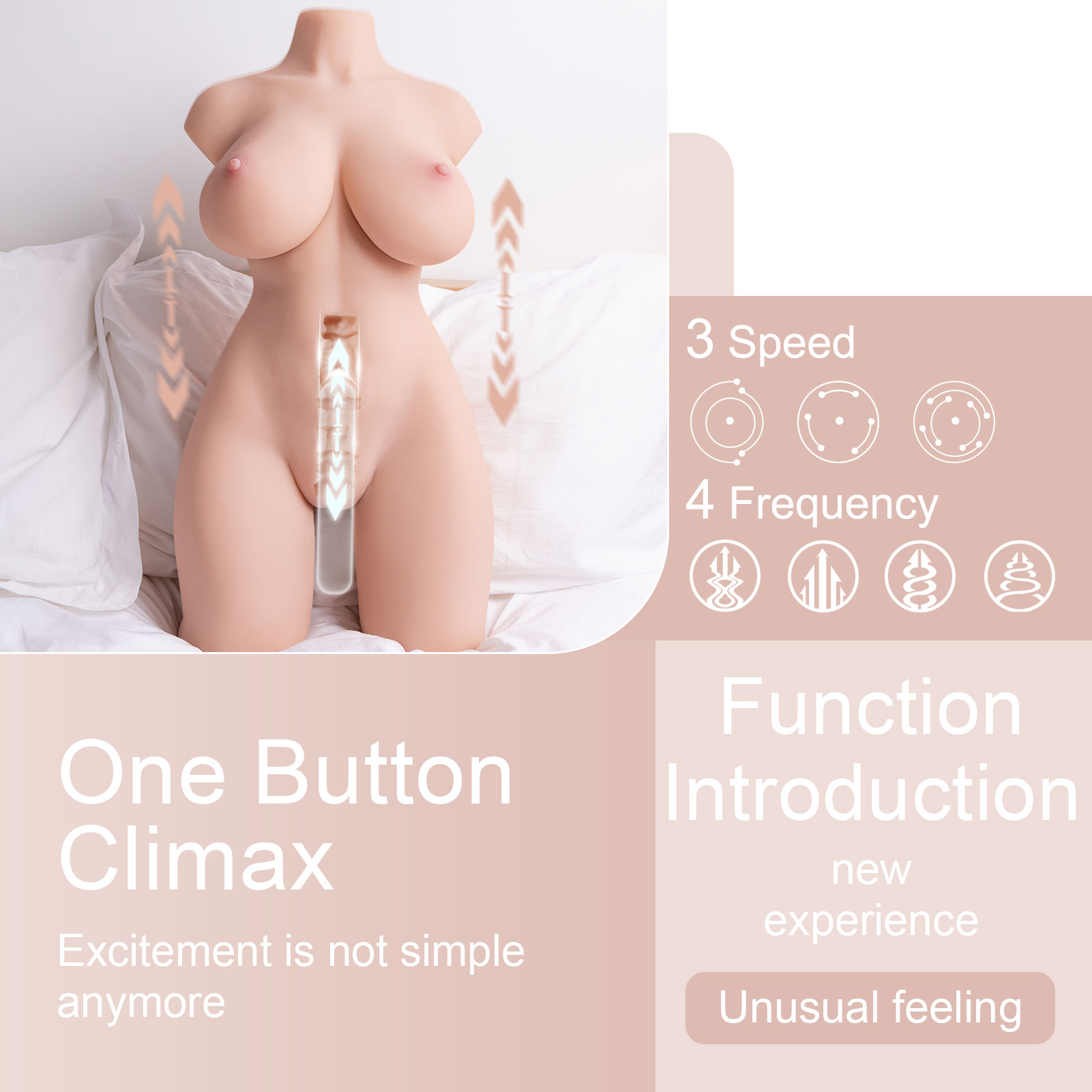 Tidy Auto - 36.8LB Auto Thrusting Sex Doll Torso