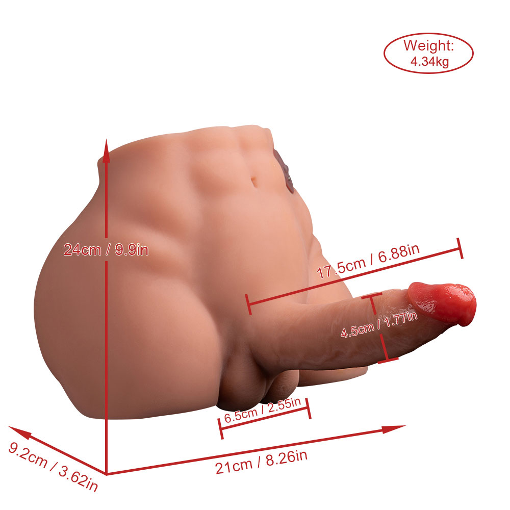 Peel - 9.6LB Electric Pulse Male Sex Doll Torso