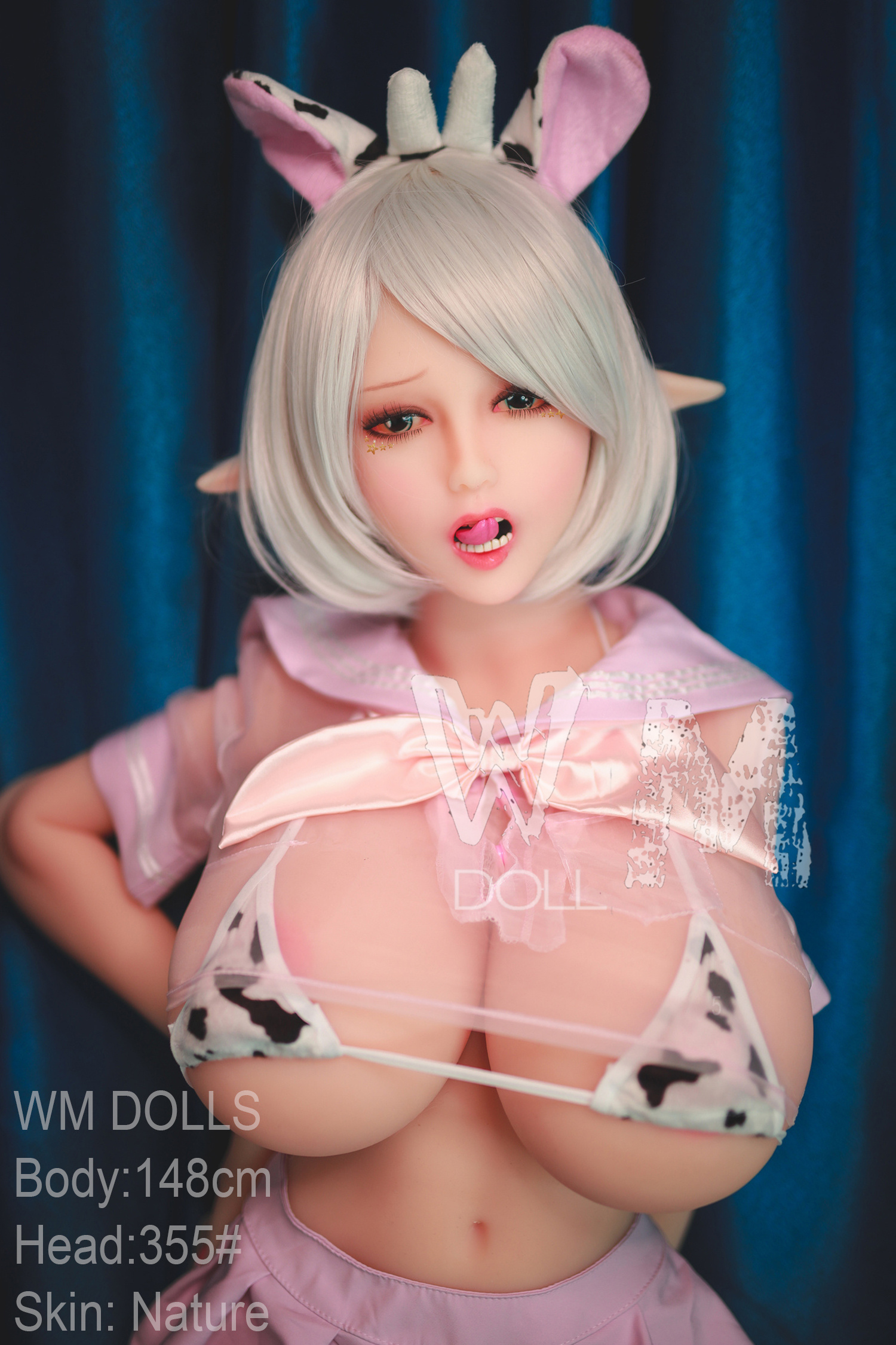4ft8/148cm L Cup TPE Elf Sex Doll with Fuckable Tits - Goblin