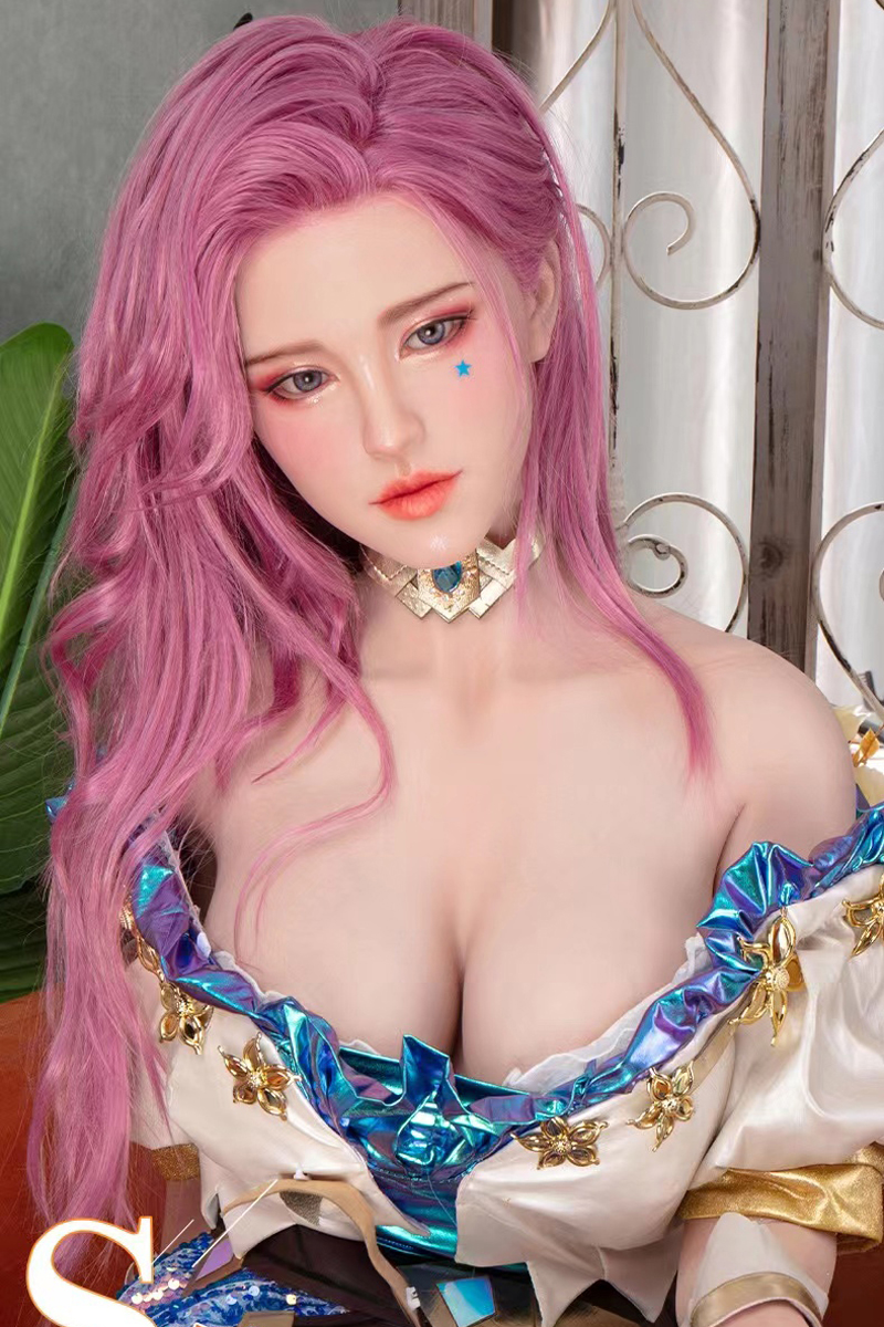 (US Stock) 5ft6/171cm D Cup Silicone Head Cosplay Sex Doll - Saner