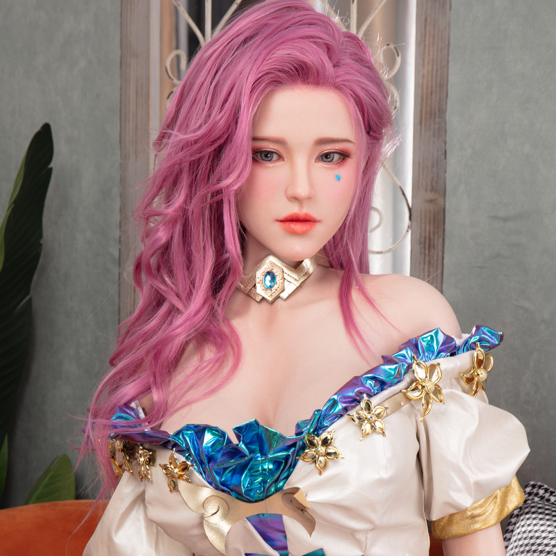 (US Stock) 5ft6/171cm D Cup Silicone Head Cosplay Sex Doll - Saner
