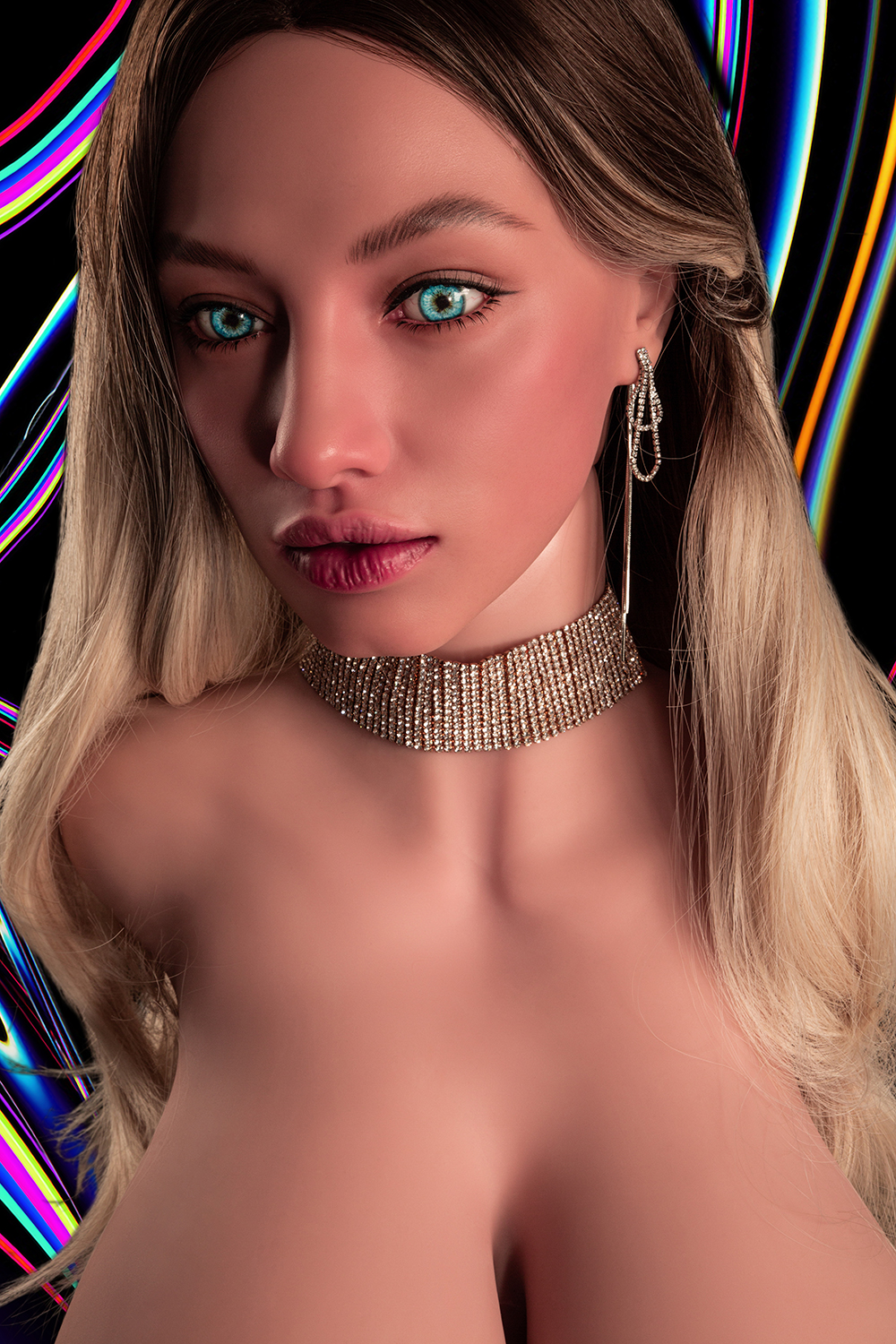 Sola - 66.1lb Silicone Head Sex Doll Torso