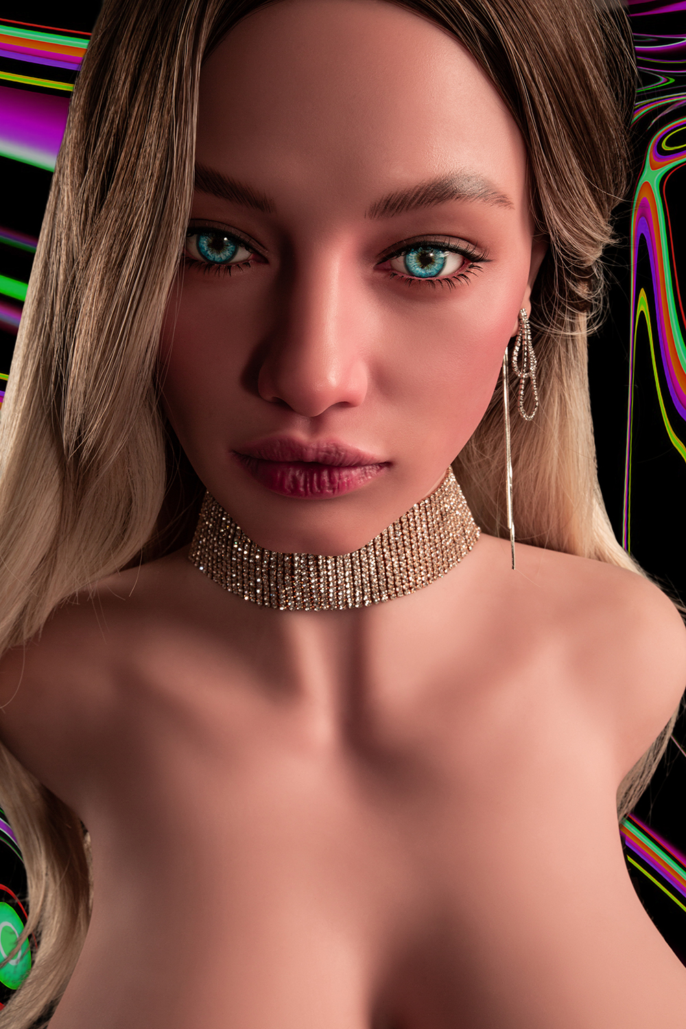 Sola - 66.1lb Silicone Head Sex Doll Torso