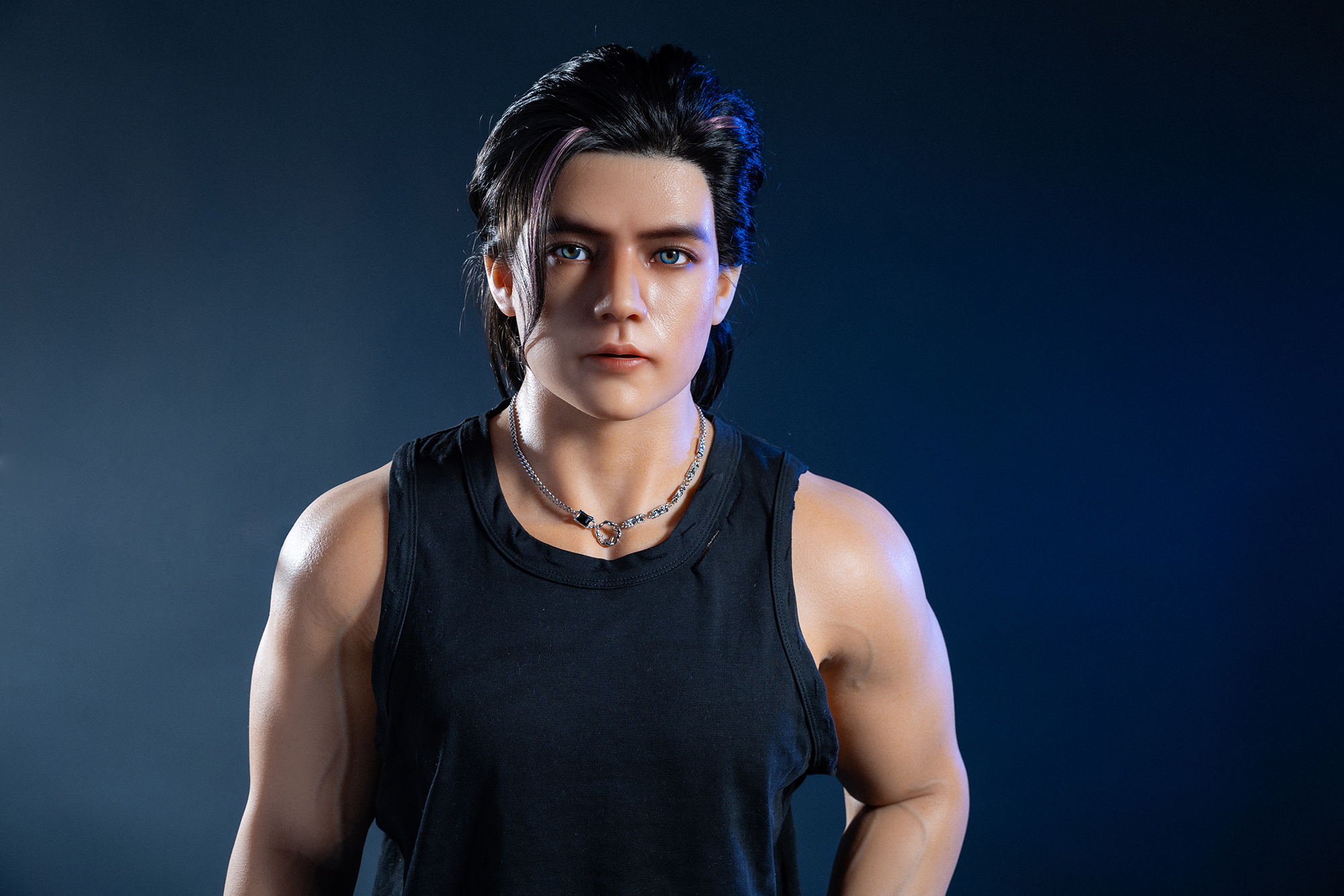 5ft6/170cm Silicone Seamless Neck Male Sex Doll - Han