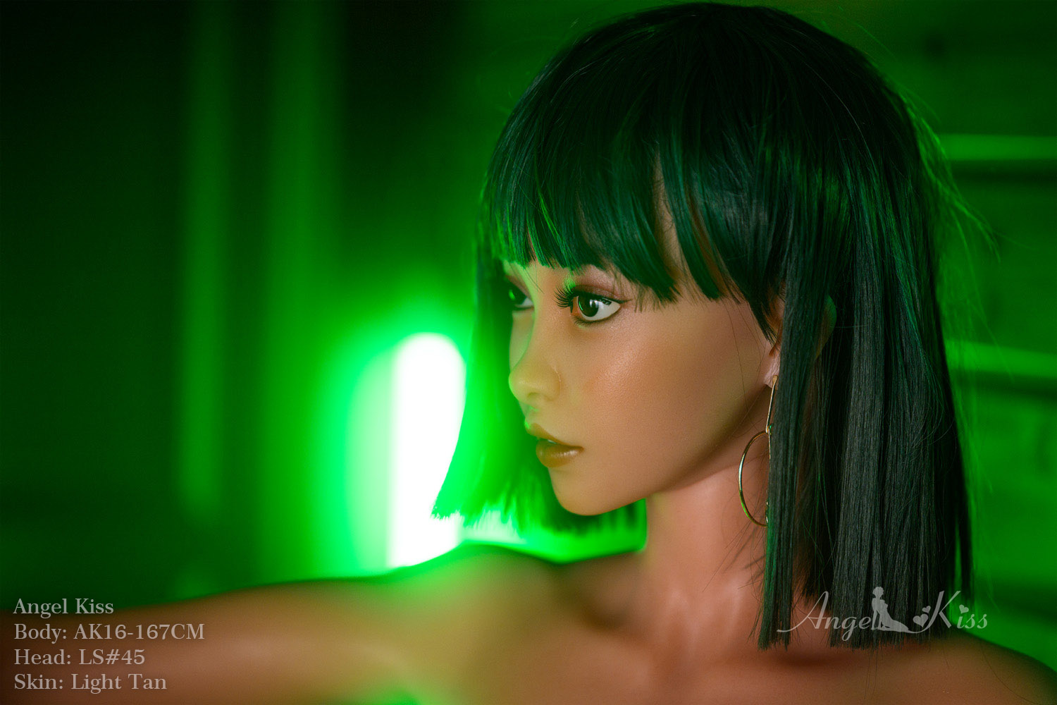 5ft5/167cm Silicone Flat Chested Sex Doll - Kimi