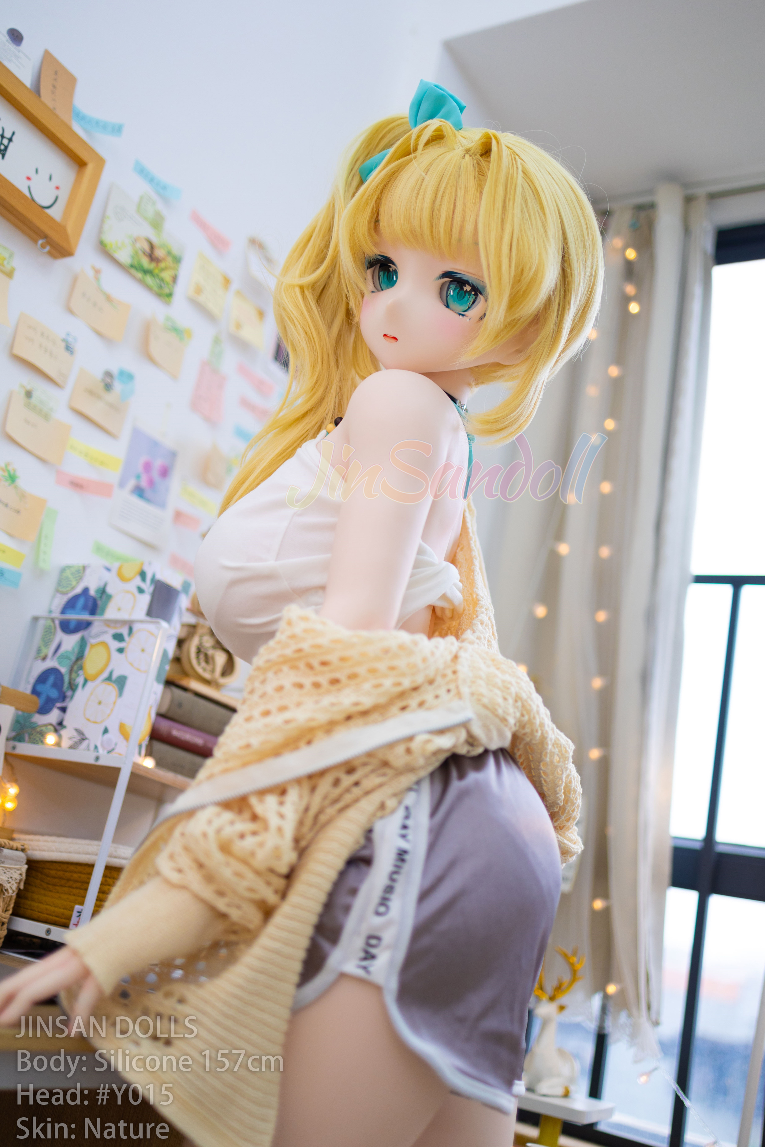 5ft2/157cm B Cup PVC Head Silicone Sex Doll - Jennie