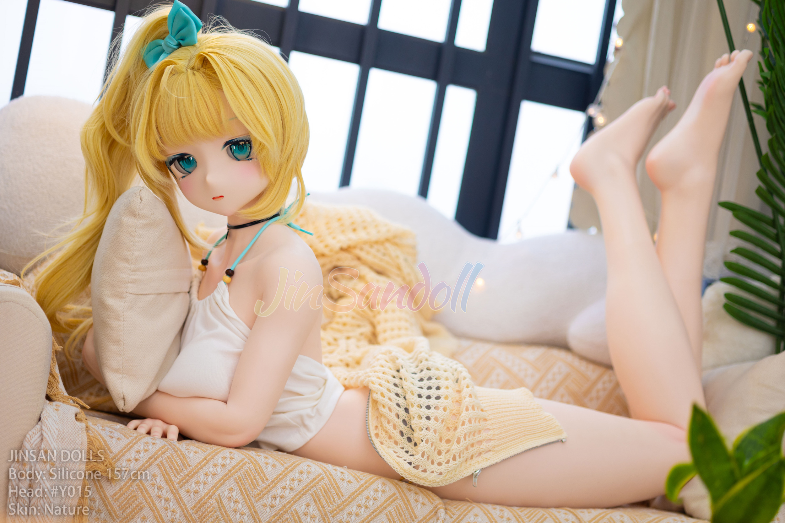 5ft2/157cm B Cup PVC Head Silicone Sex Doll - Jennie