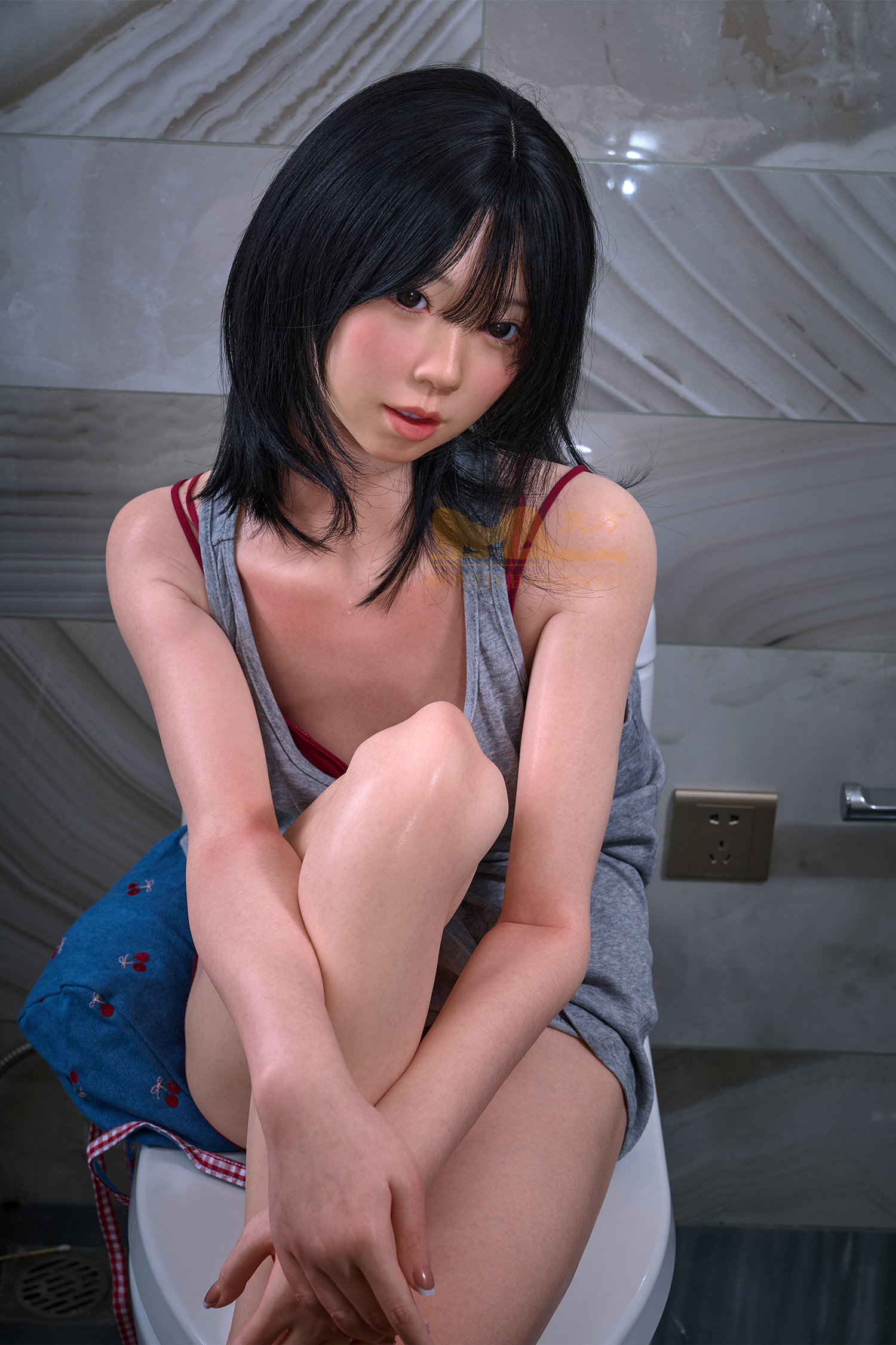 5ft3/161cm Minus A Cup Silicone Skinny Sex Doll ROS Max A6 - Kurumi