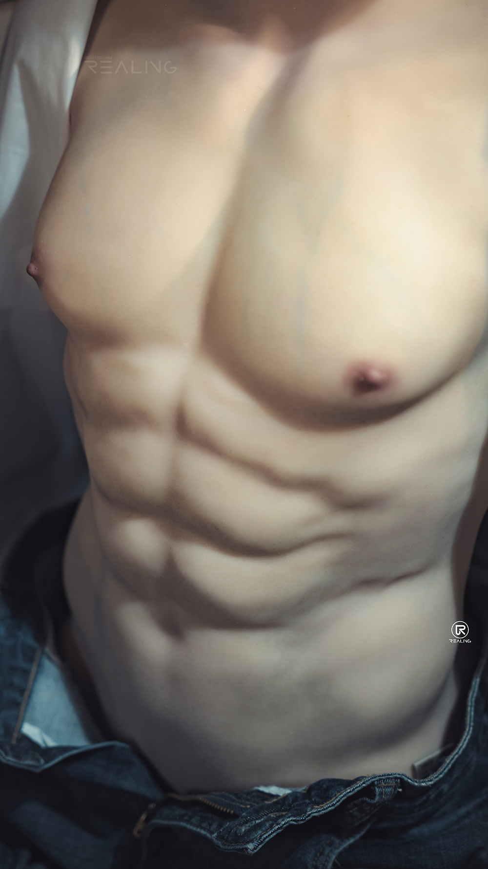 Laban - Silicone Head+TPE Body Male Sex Doll Torso