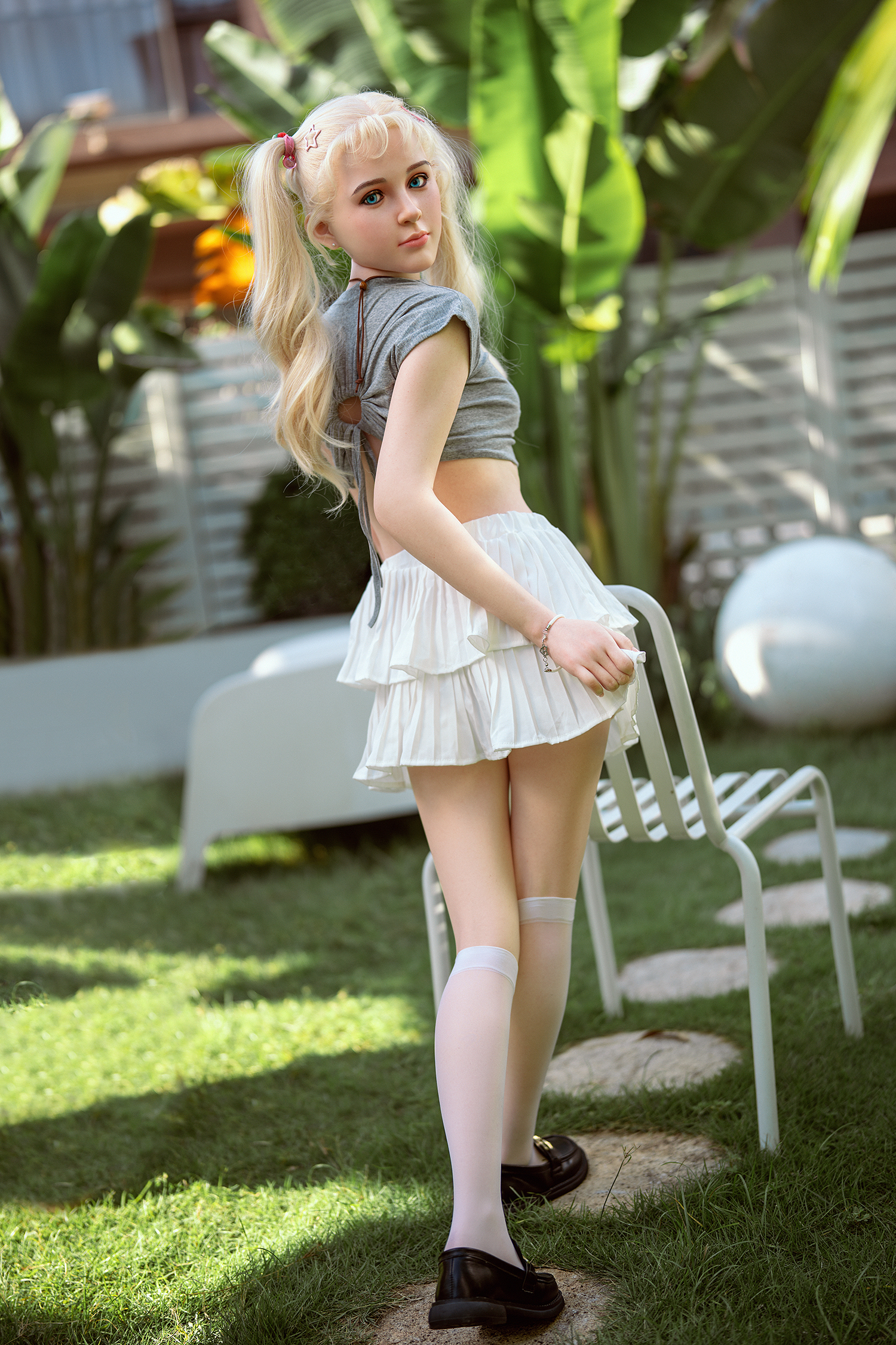 4ft9/150cm A Cup Silicone Loli Sex Doll S22 - Jane