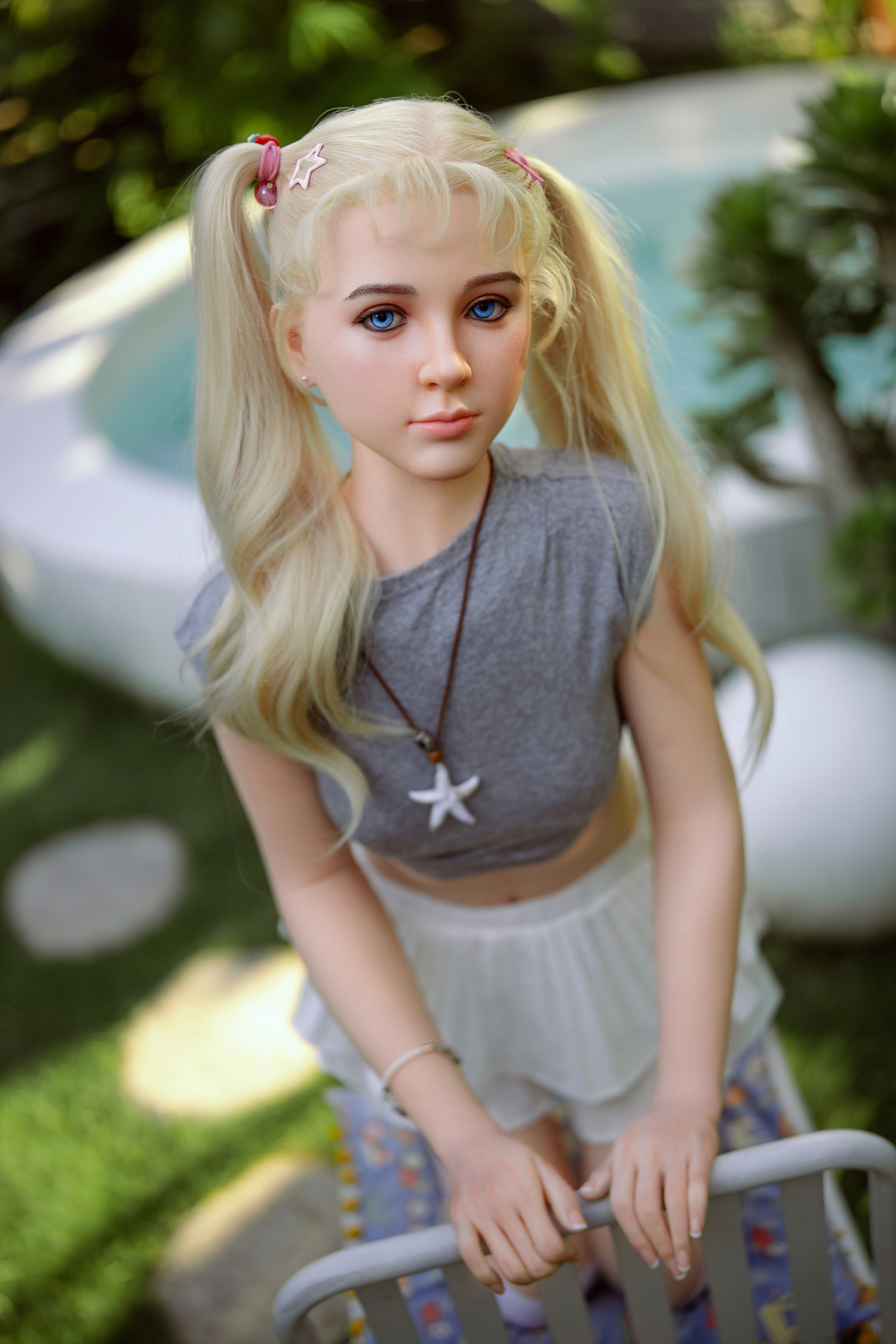 4ft9/150cm A Cup Silicone Loli Sex Doll S22 - Jane