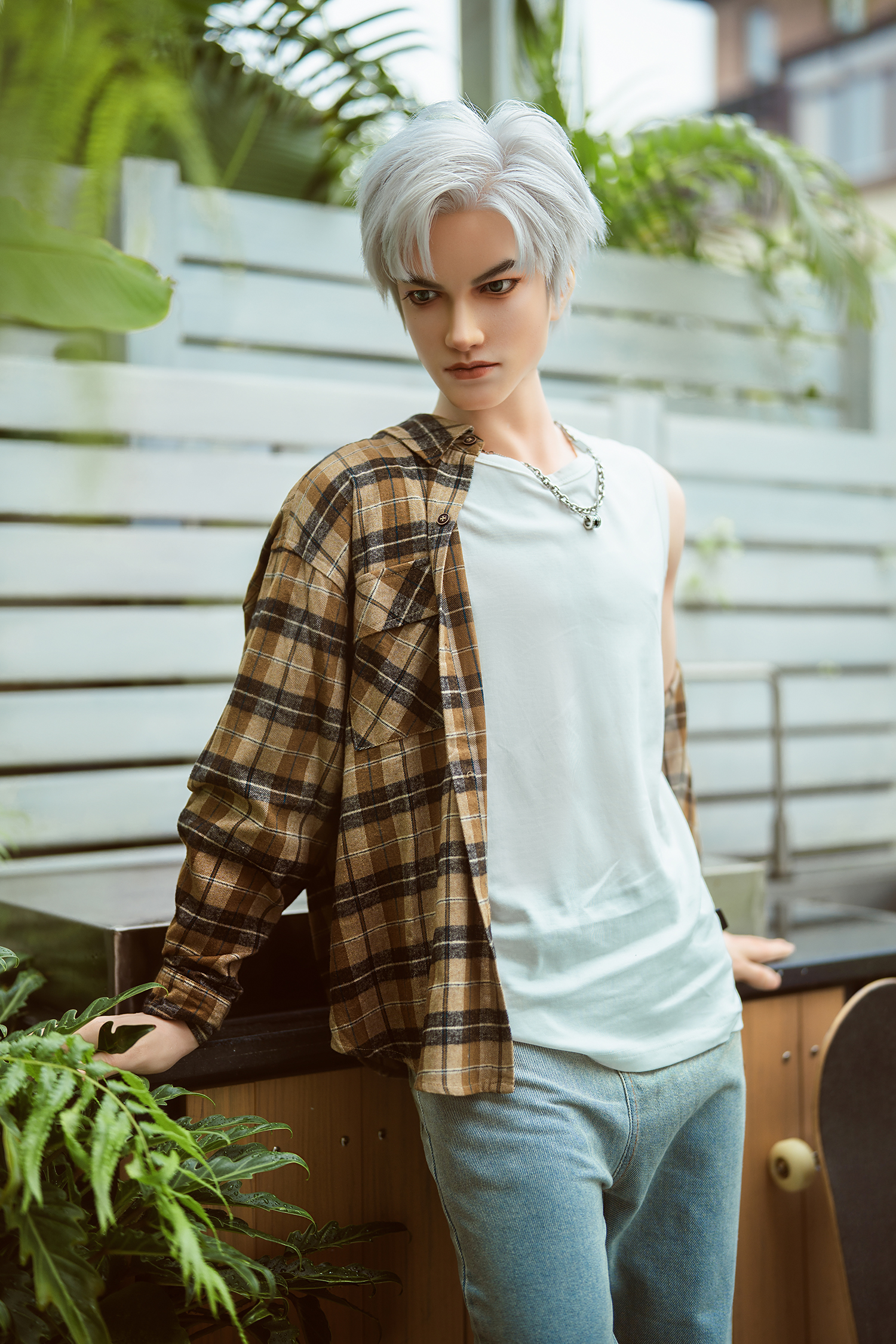 5ft3/162cm Silicone Skinny Male Sex Doll - Henry