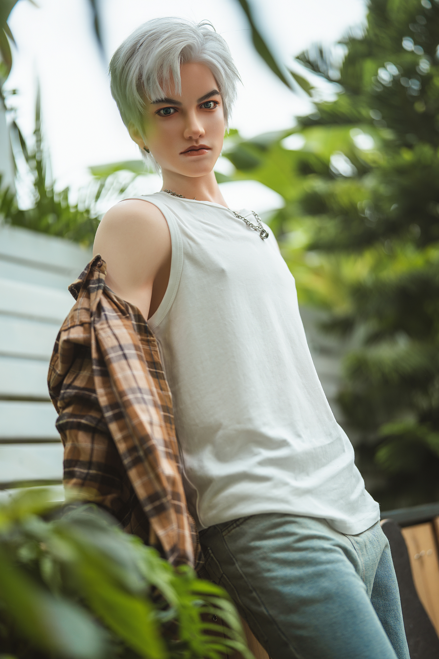 5ft3/162cm Silicone Skinny Male Sex Doll - Henry