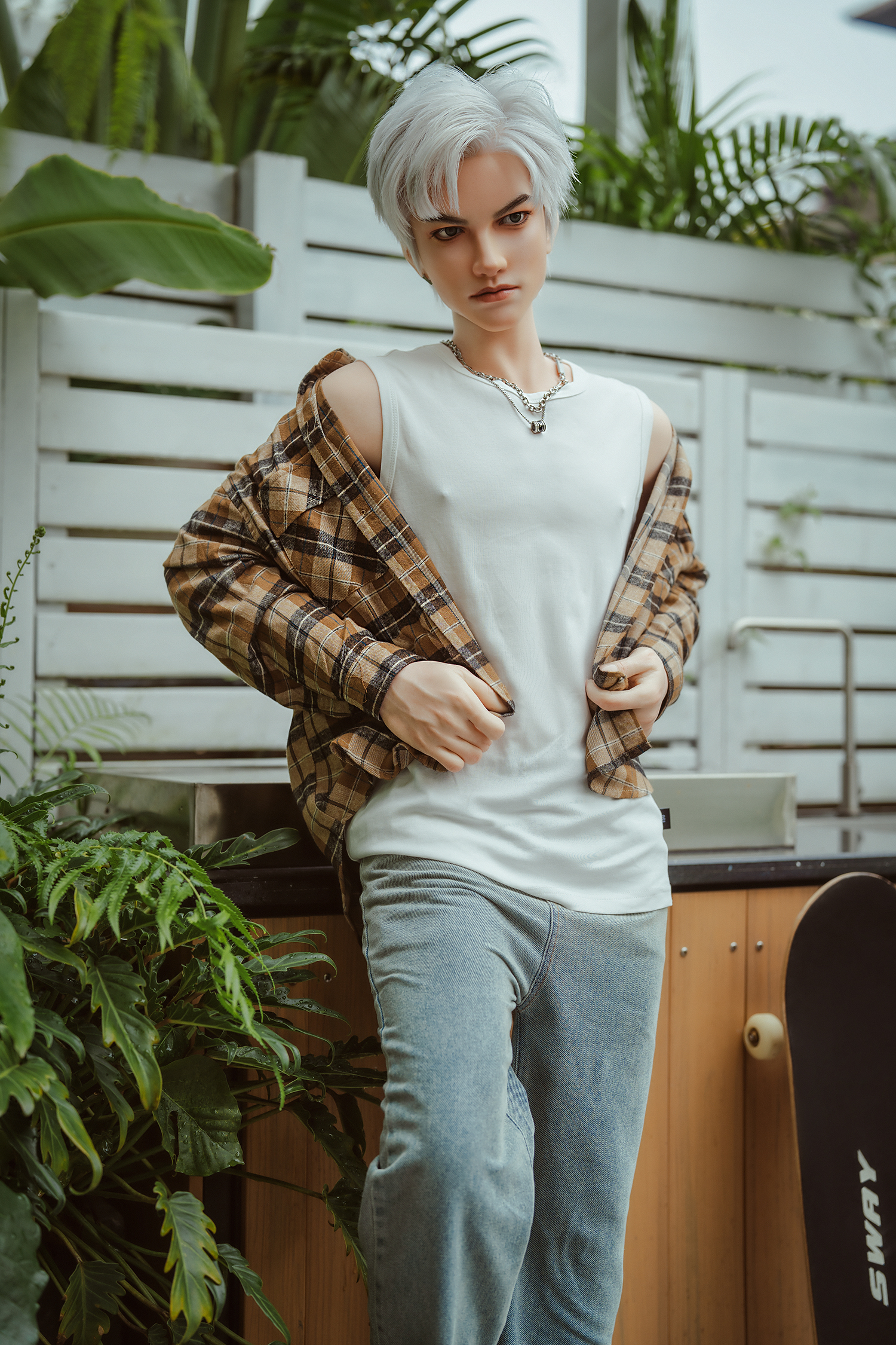 5ft3/162cm Silicone Skinny Male Sex Doll - Henry