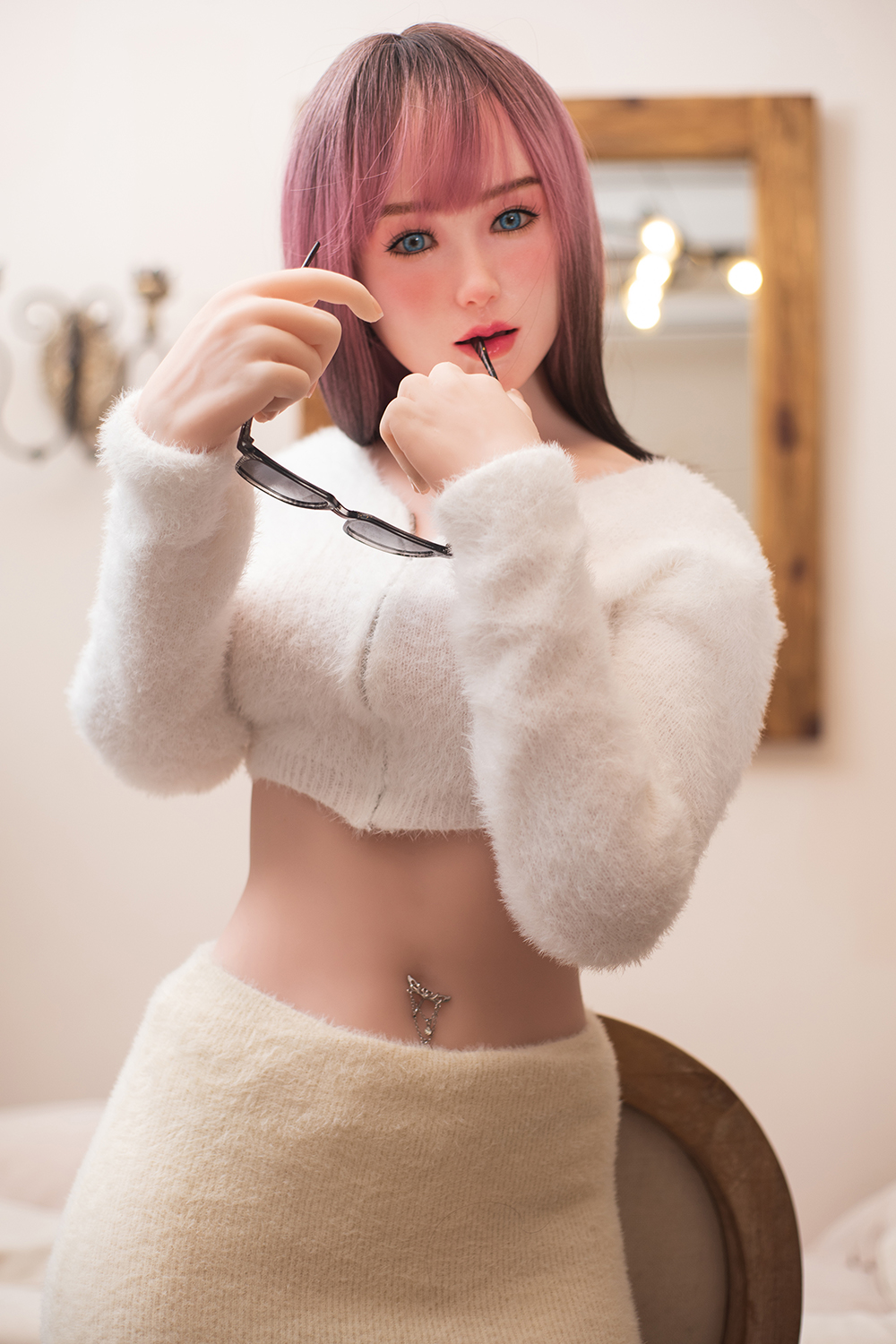 5ft2/157cm C Cup Silicone Head Asian Sex Doll - Irene