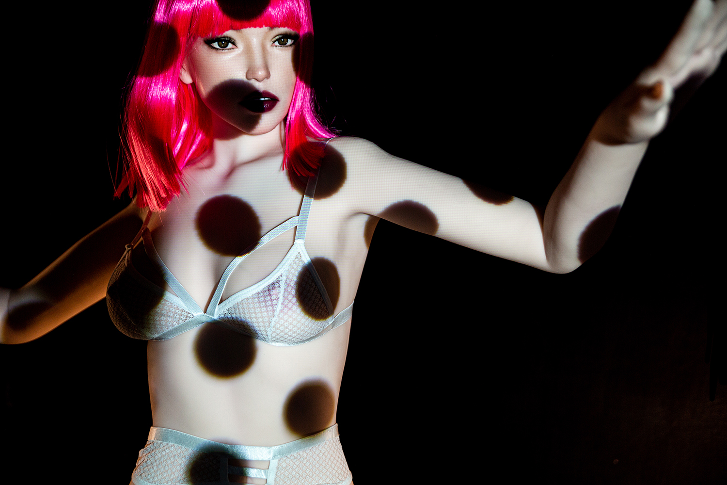 5ft2/157cm C Cup Silicone Head&TPE Body Sex Doll - Polly