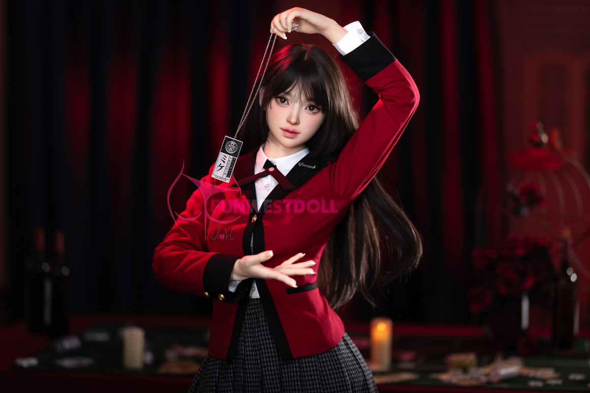 (US Stock) 5ft2/159cm A Cup Silicone Anime Sex Doll (Realistic Skin Texture) - Alice