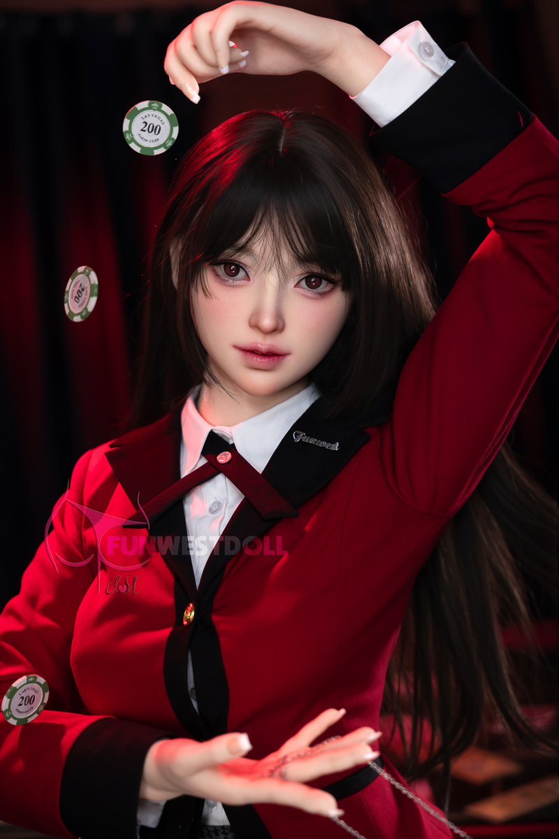 (US Stock) 5ft2/159cm A Cup Silicone Anime Sex Doll (Realistic Skin Texture) - Alice