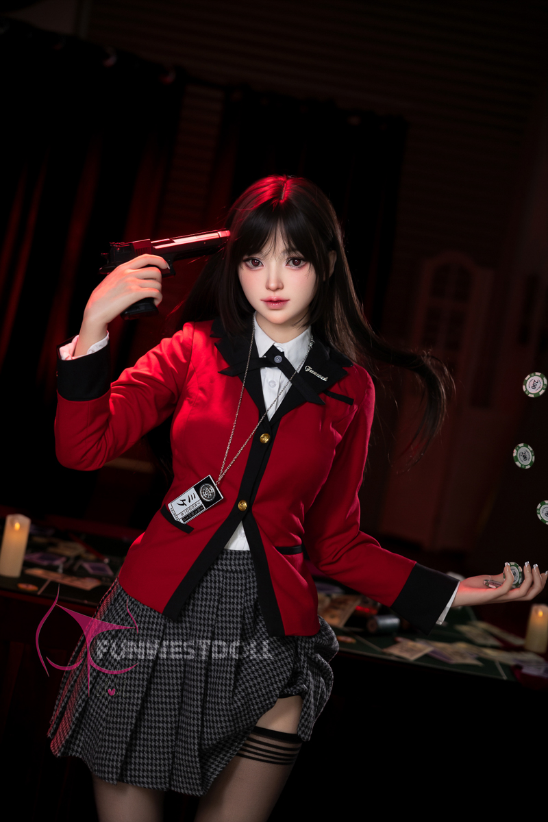 (US Stock) 5ft2/159cm A Cup Silicone Anime Sex Doll (Realistic Skin Texture) - Alice