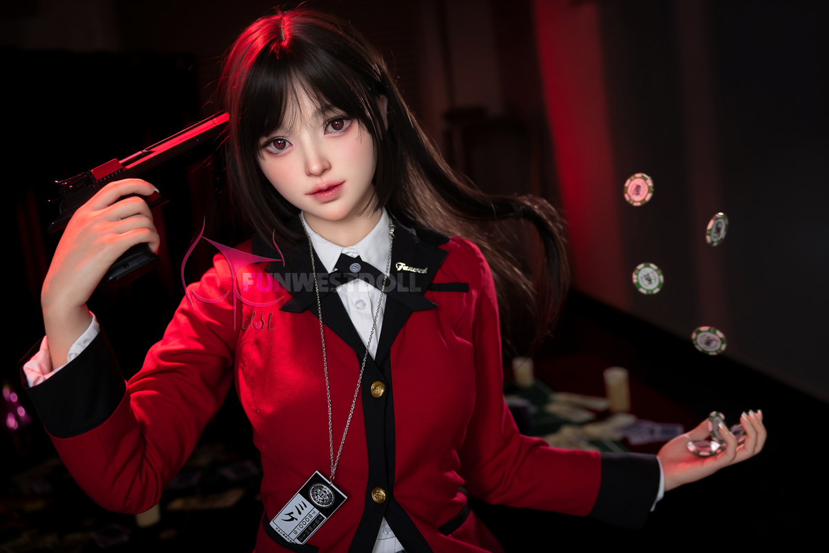 (US Stock) 5ft2/159cm A Cup Silicone Anime Sex Doll (Realistic Skin Texture) - Alice