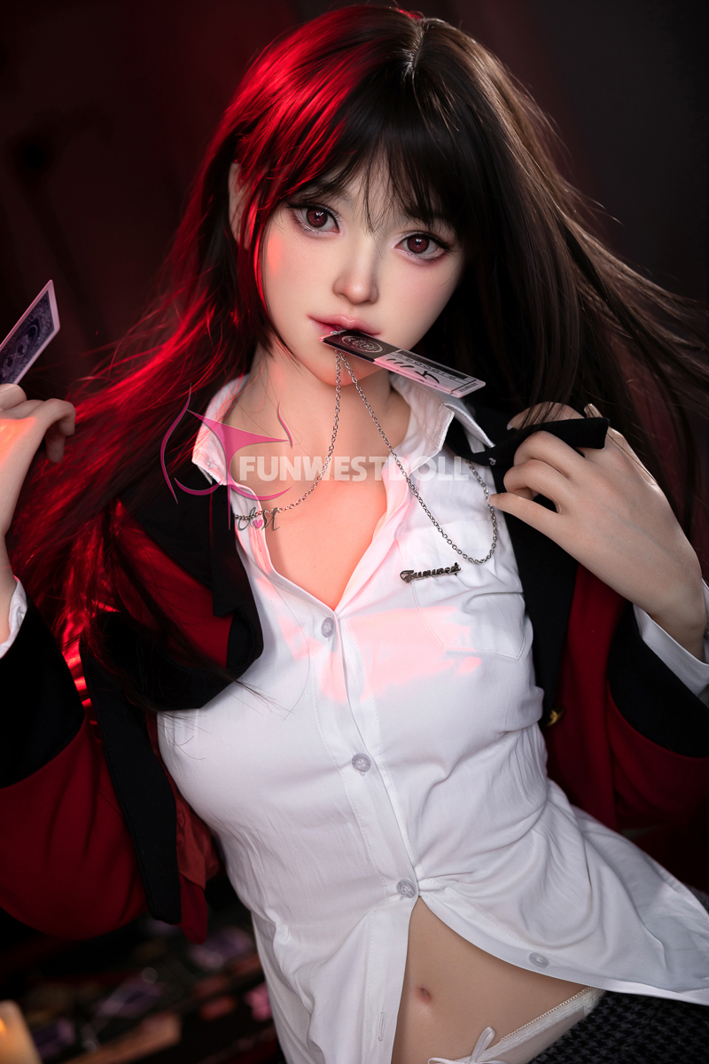 (US Stock) 5ft2/159cm A Cup Silicone Anime Sex Doll (Realistic Skin Texture) - Alice