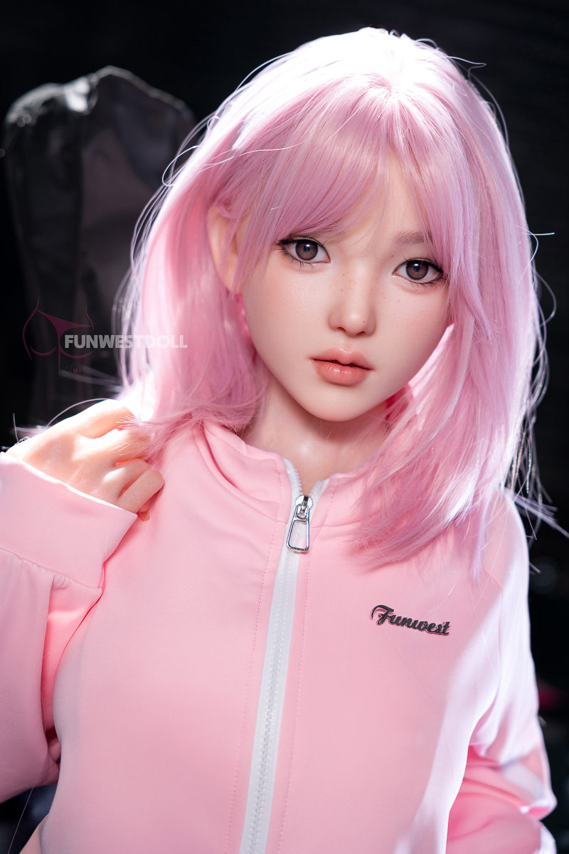 5ft/152cm D Cup Silicone Pink Hair Sex Doll - Nika