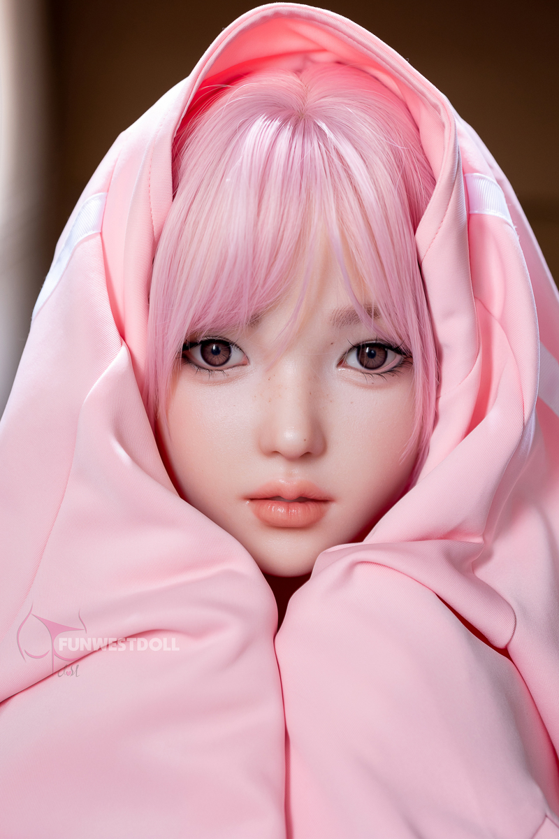 5ft/152cm D Cup Silicone Pink Hair Sex Doll - Nika