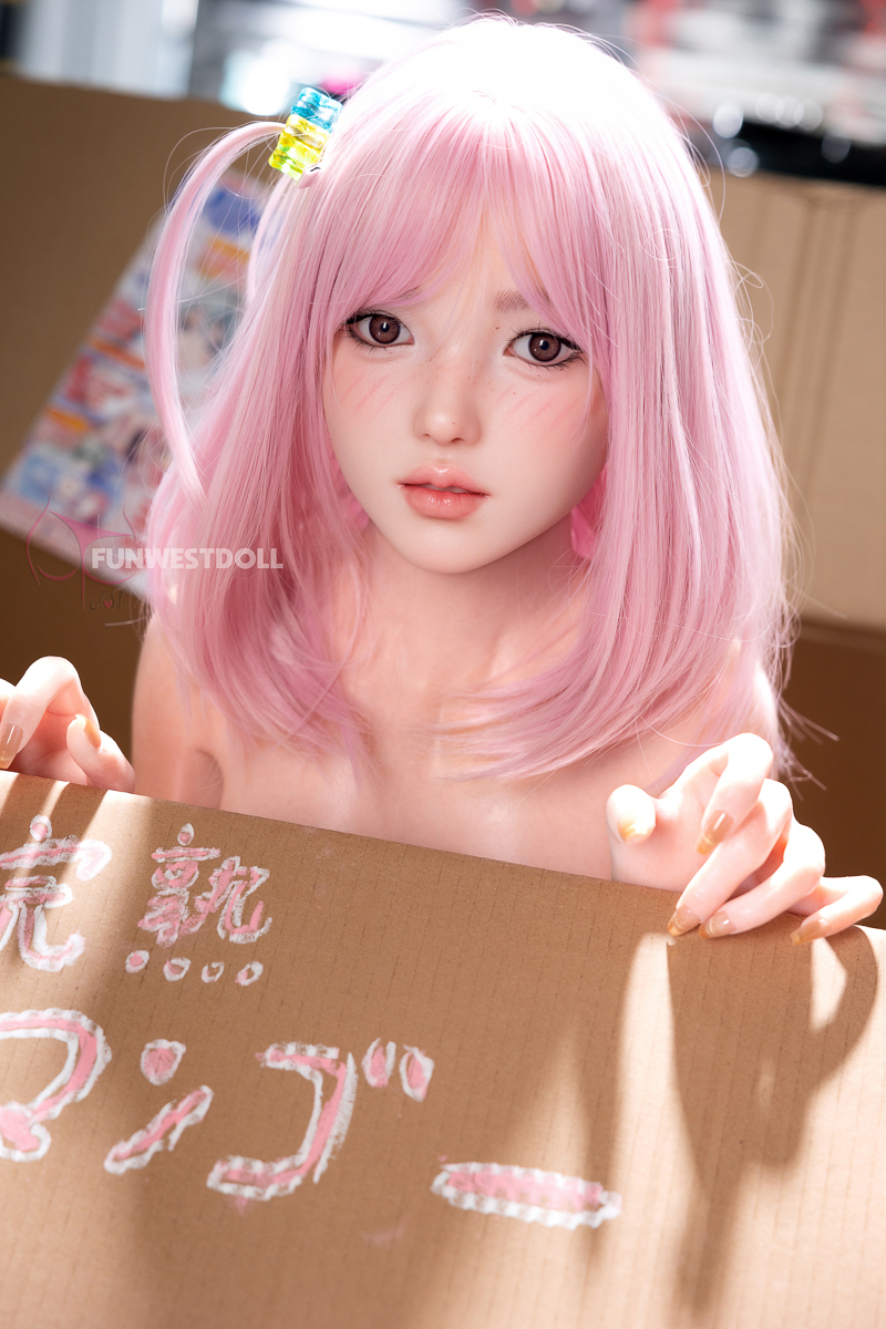 5ft/152cm D Cup Silicone Pink Hair Sex Doll - Nika