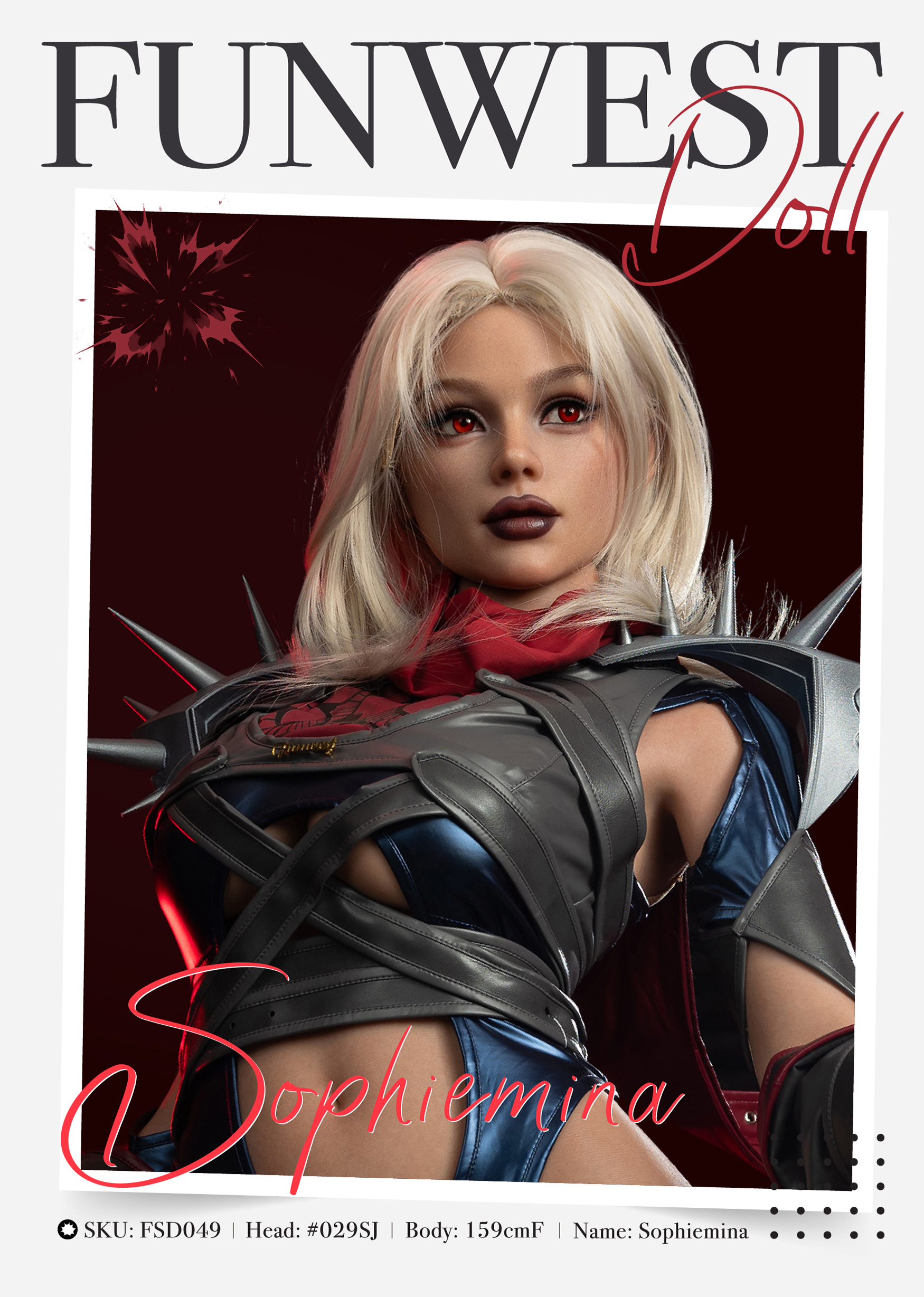 5ft2/159cm F Cup Silicone Anime Sex Doll - Sophiemina (Realistic Skin Texture Version)