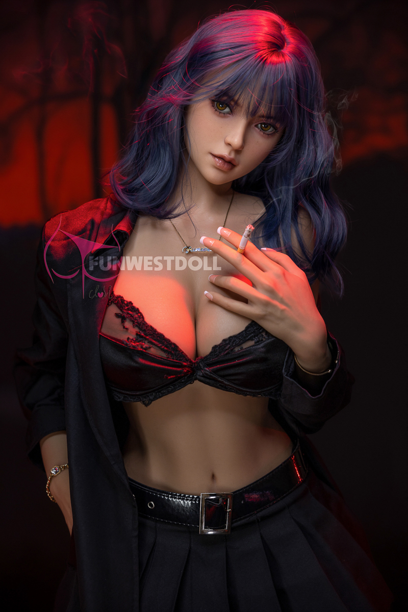 5ft2/157cm G Cup TPE Blue Hair Sex Doll - Lily