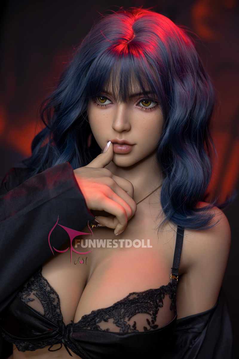 5ft2/157cm G Cup TPE Blue Hair Sex Doll - Lily