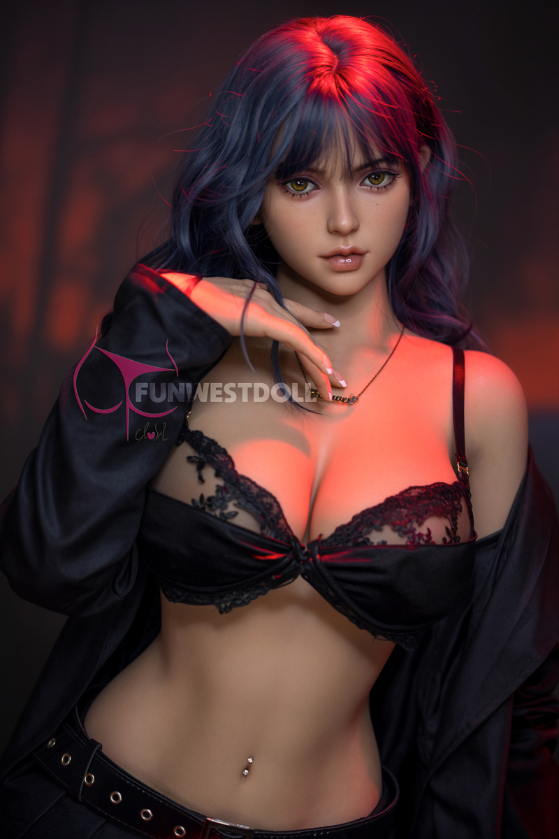 5ft2/157cm G Cup TPE Blue Hair Sex Doll - Lily
