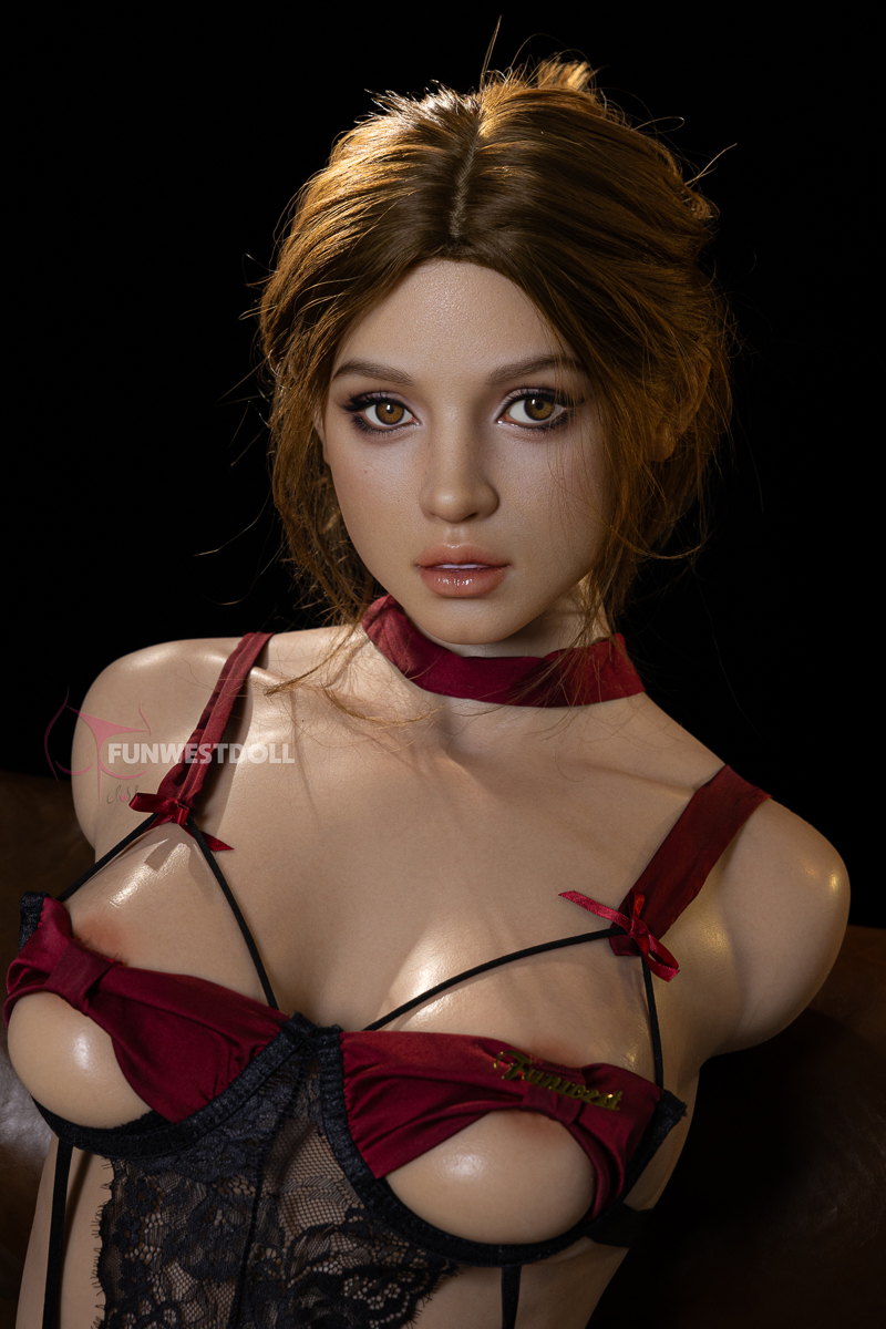 3ft7 Lyra - 52.9LB D Cup ROS Head Silicone Sex Doll Torso 