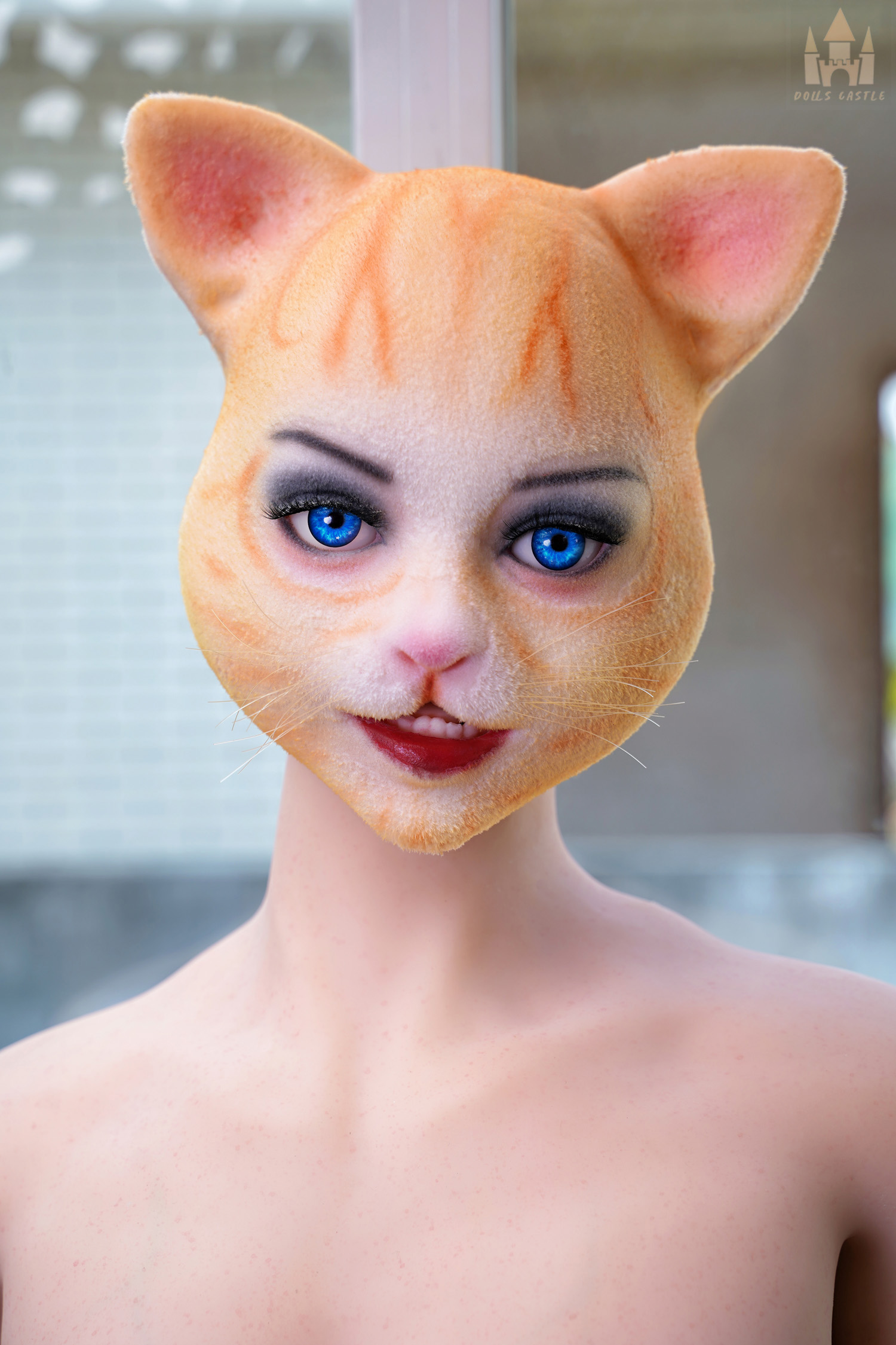 4ft9/150cm E Cup Silicone Head ROS Flocking Furry Sex Doll – Cattie