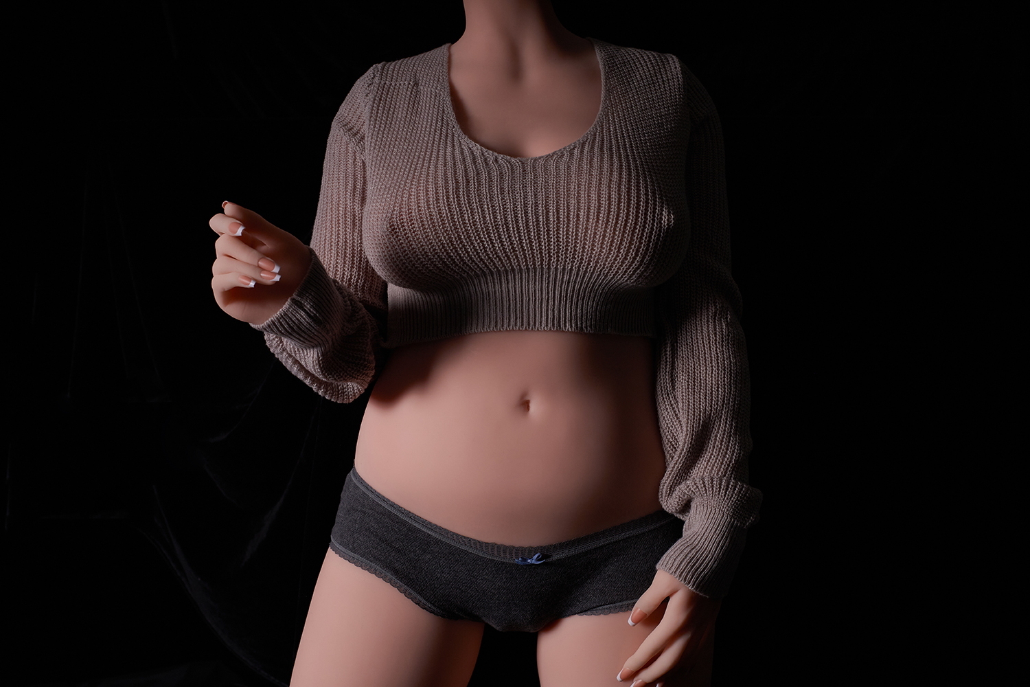 Nora Cinnamon - 72.8LB TPE F Cup Pregnant Sex Doll Torso