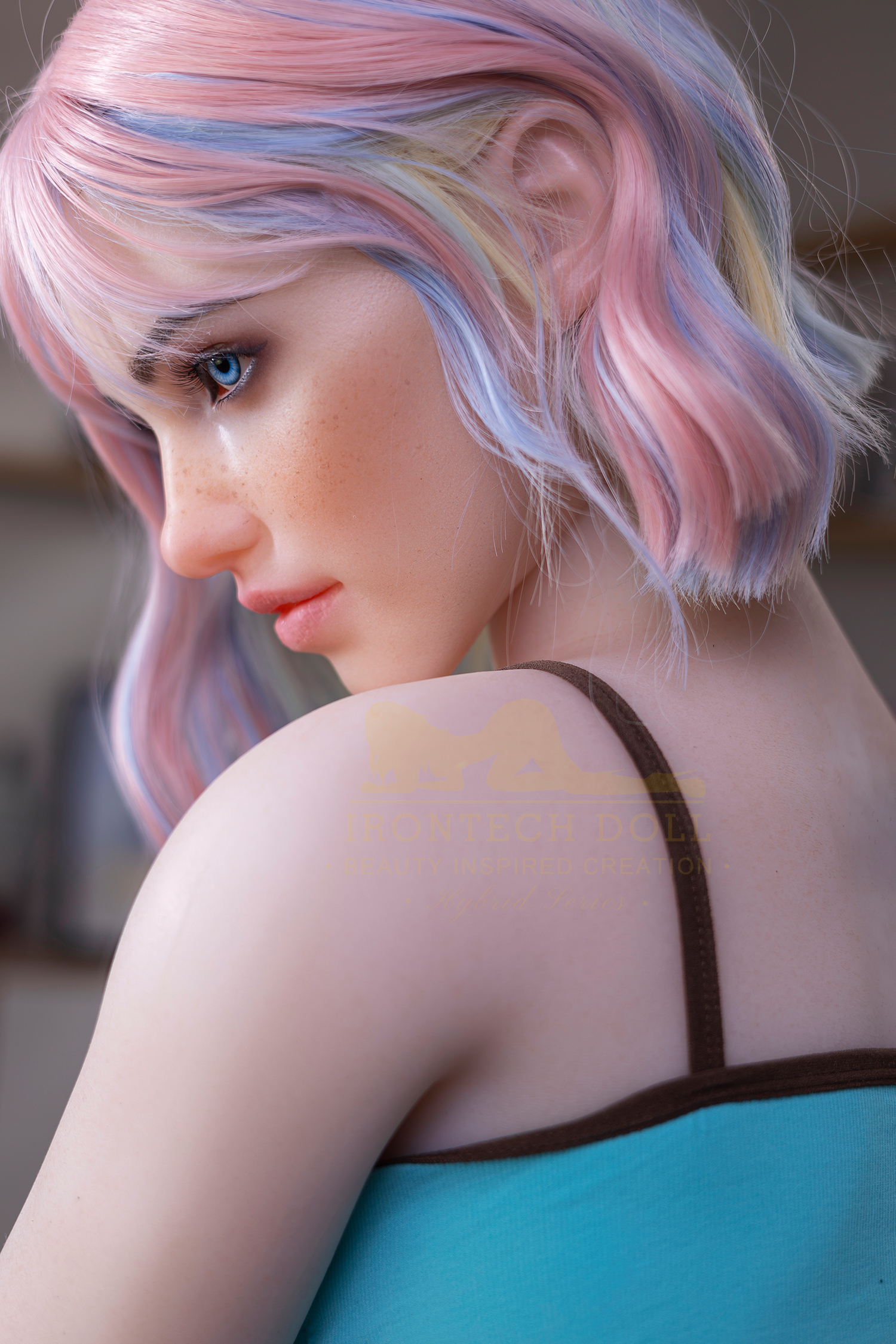 5ft3/162cm A Cup Silicone Head Young Girl Sex Doll S46 - Jenny