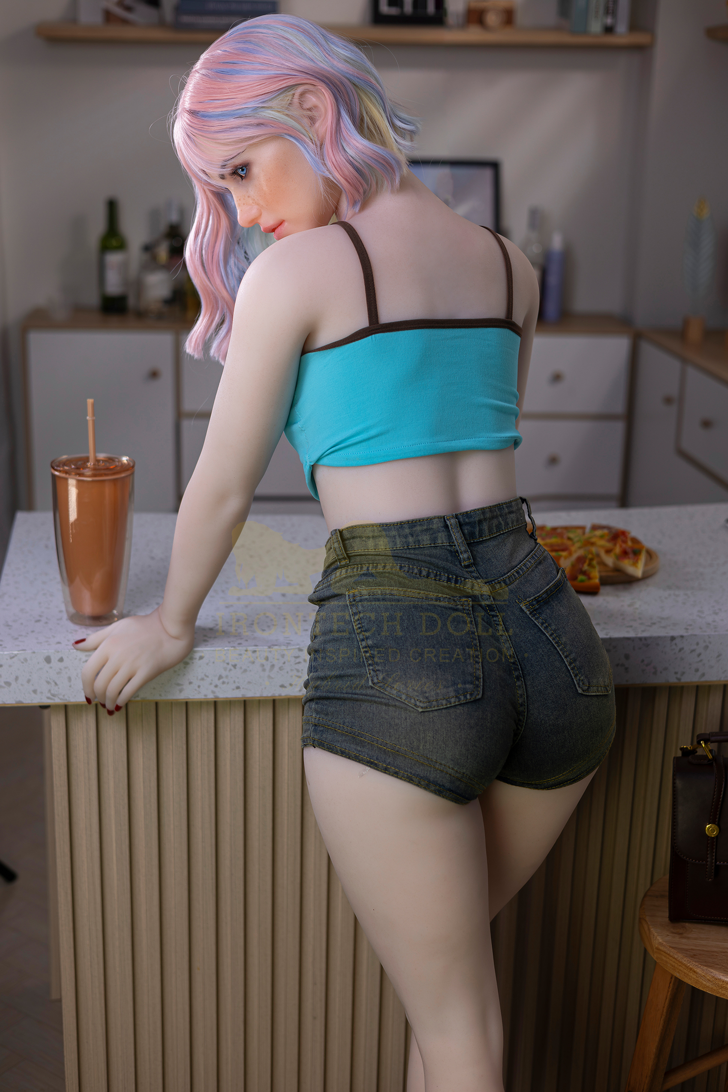 5ft3/162cm A Cup Silicone Head Young Girl Sex Doll S46 - Jenny