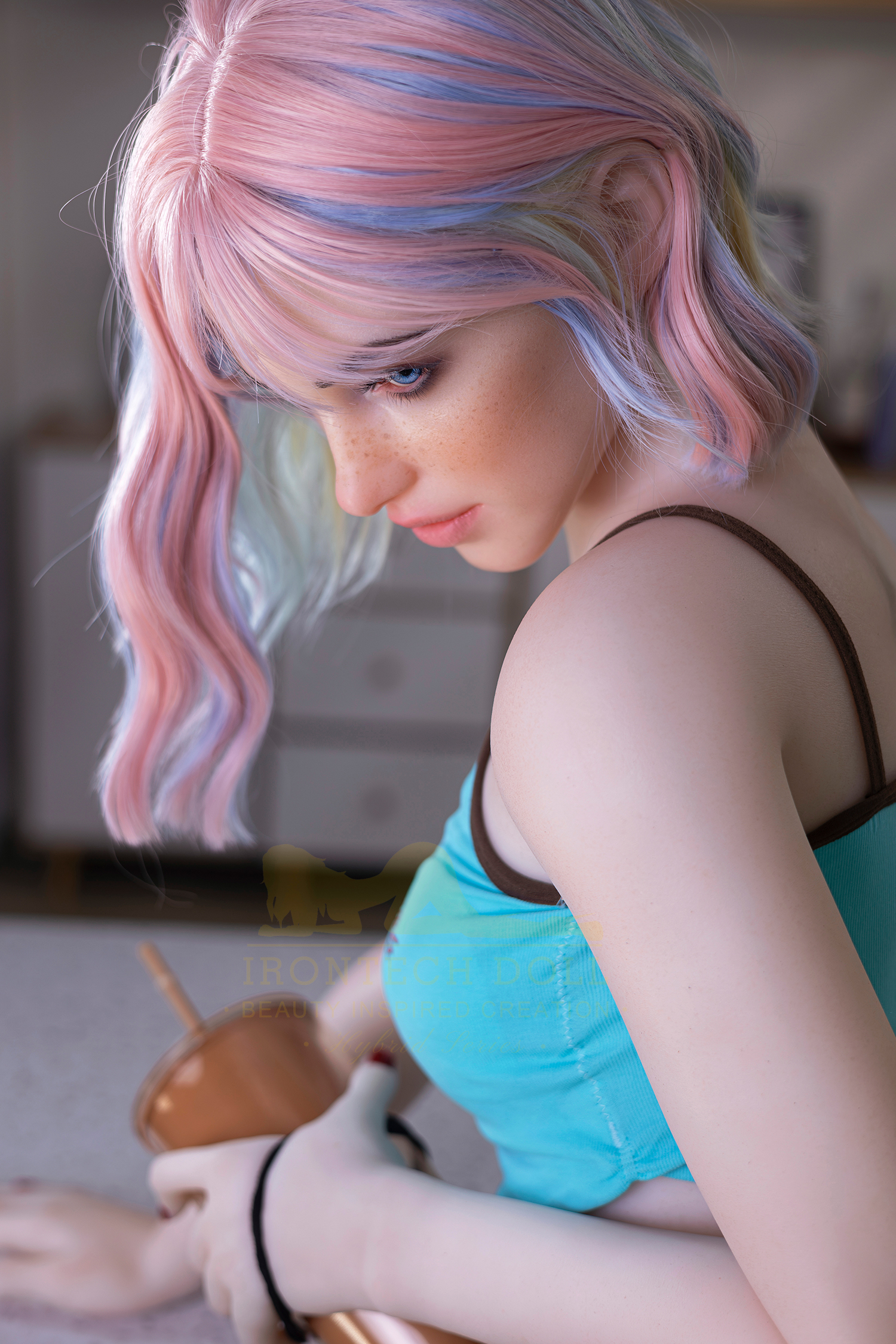 5ft3/162cm A Cup Silicone Head Young Girl Sex Doll S46 - Jenny