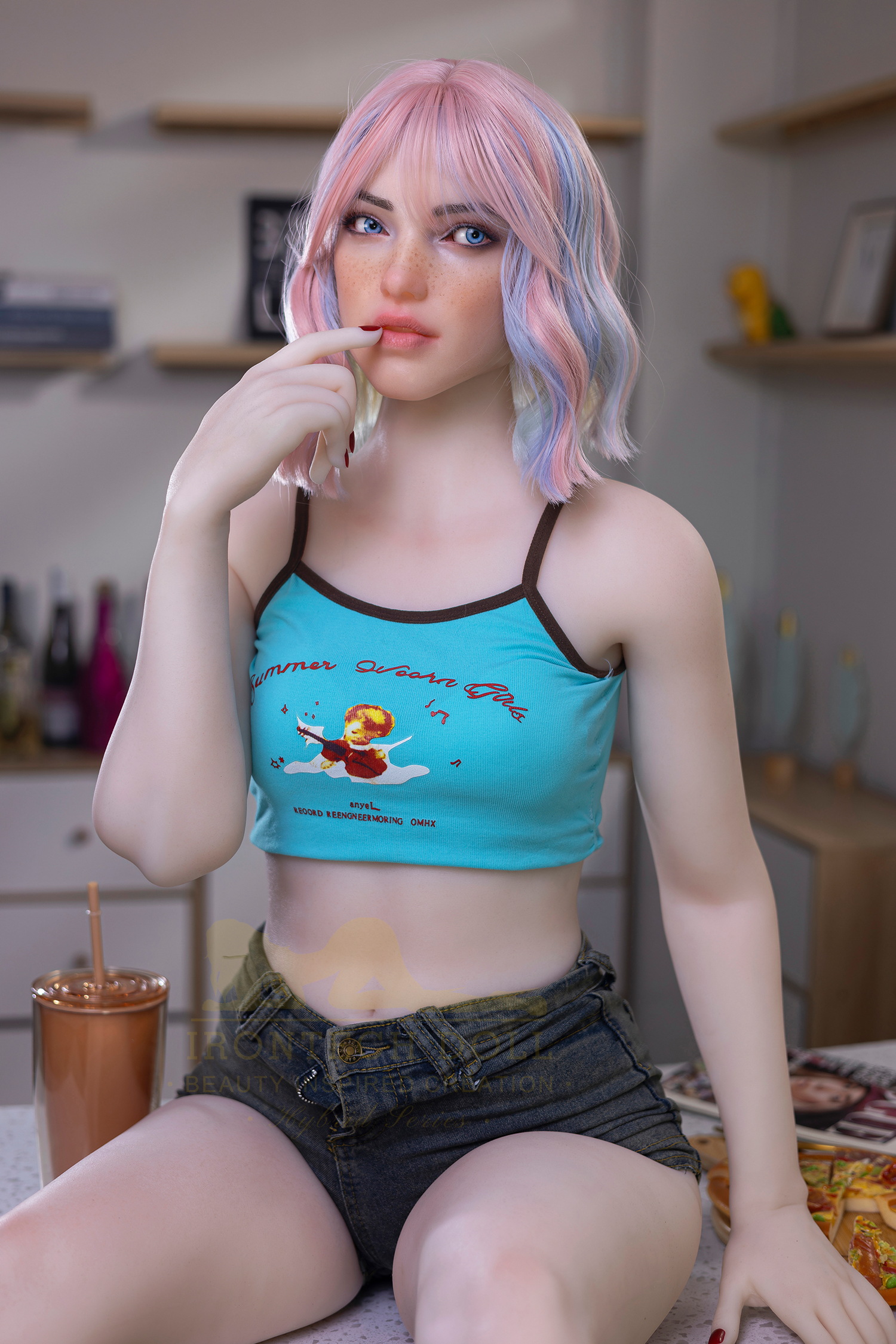 5ft3/162cm A Cup Silicone Head Young Girl Sex Doll S46 - Jenny