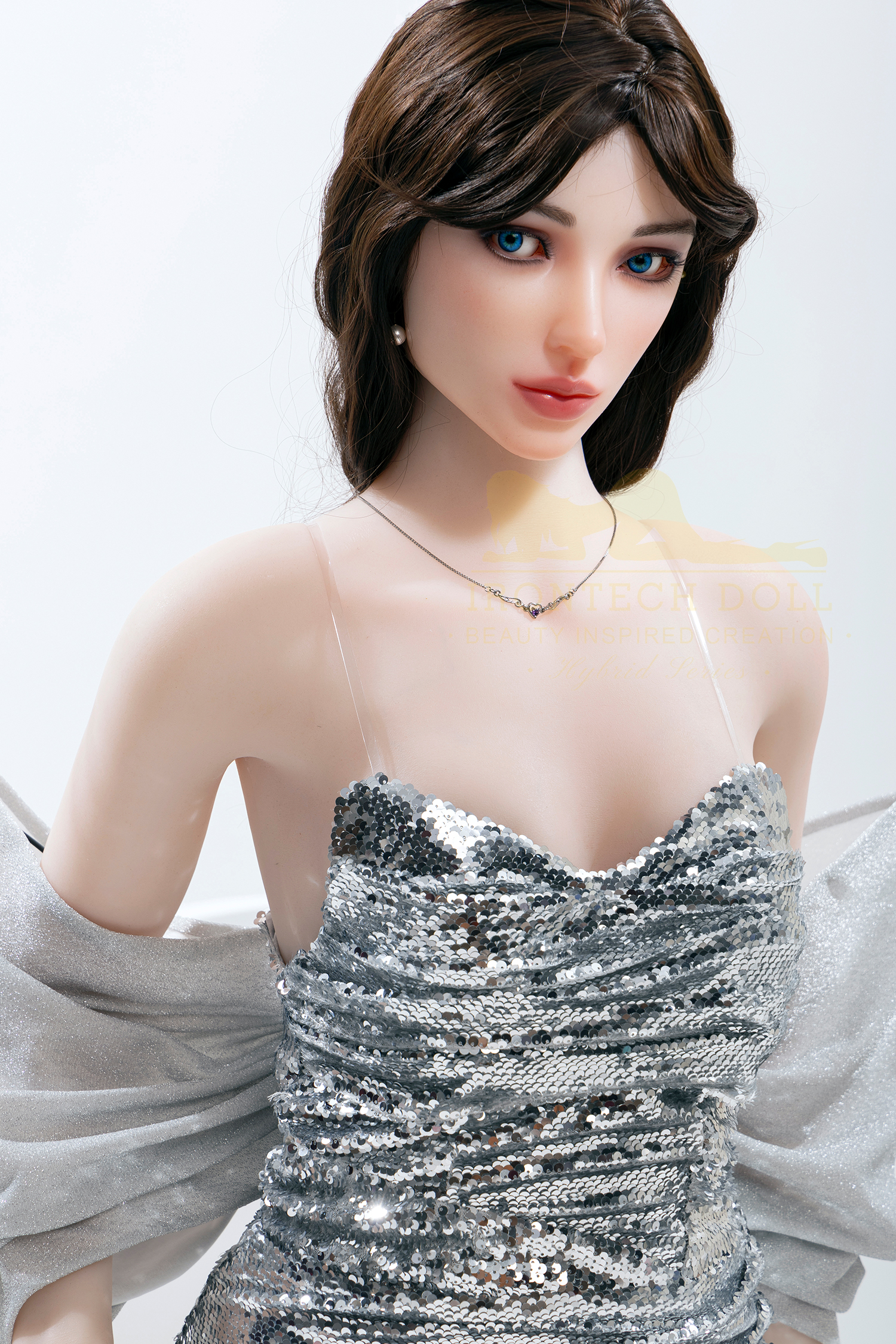 5ft3/162cm A Cup Silicone Head Lady Sex Doll S47 - Melanie