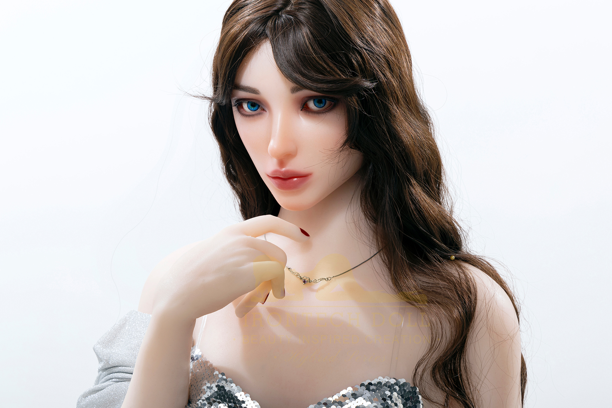 5ft3/162cm A Cup Silicone Head Lady Sex Doll S47 - Melanie