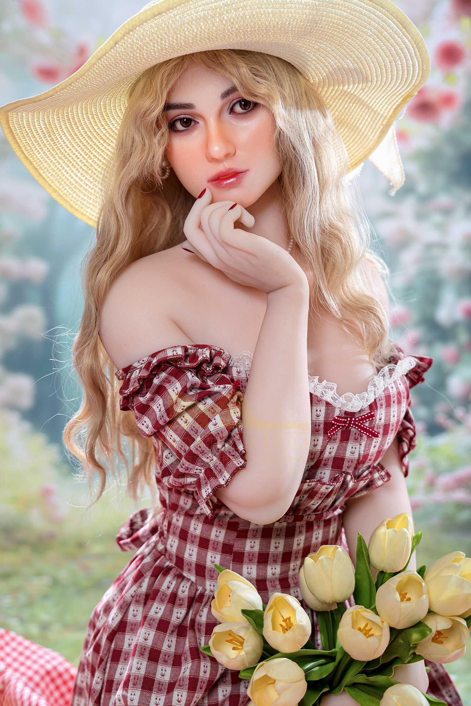 5ft3/162cm A Cup Silicone Head French Sex Dolls S45 - Tina