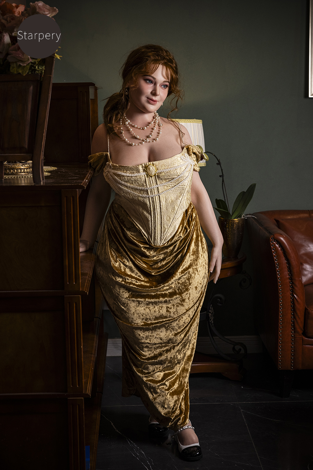 5ft3/161cm H Cup BBW Queen Sex Doll - Ivory