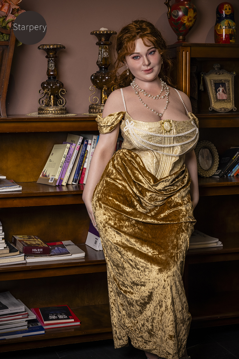 5ft3/161cm H Cup BBW Queen Sex Doll - Ivory