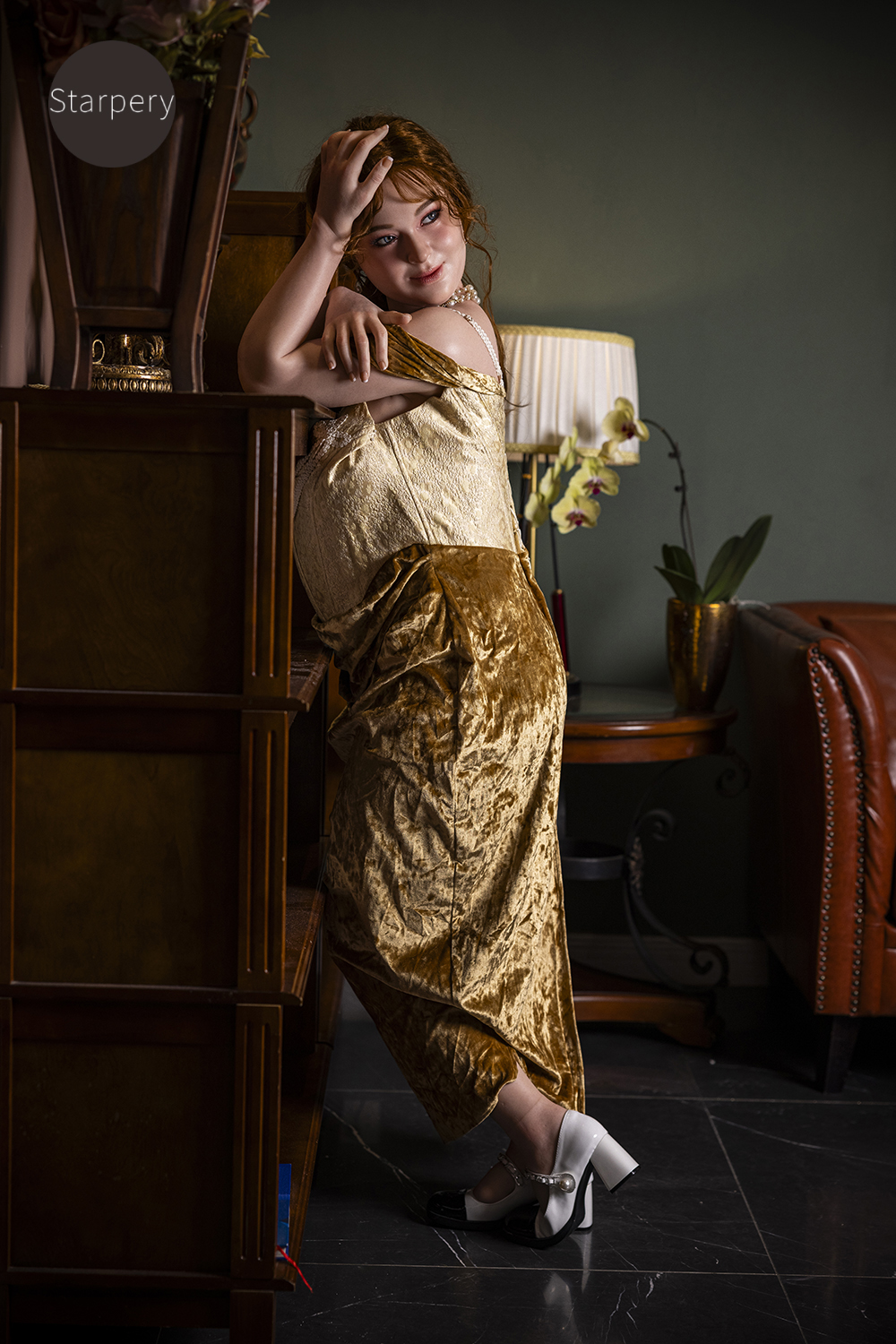 5ft3/161cm H Cup BBW Queen Sex Doll - Ivory