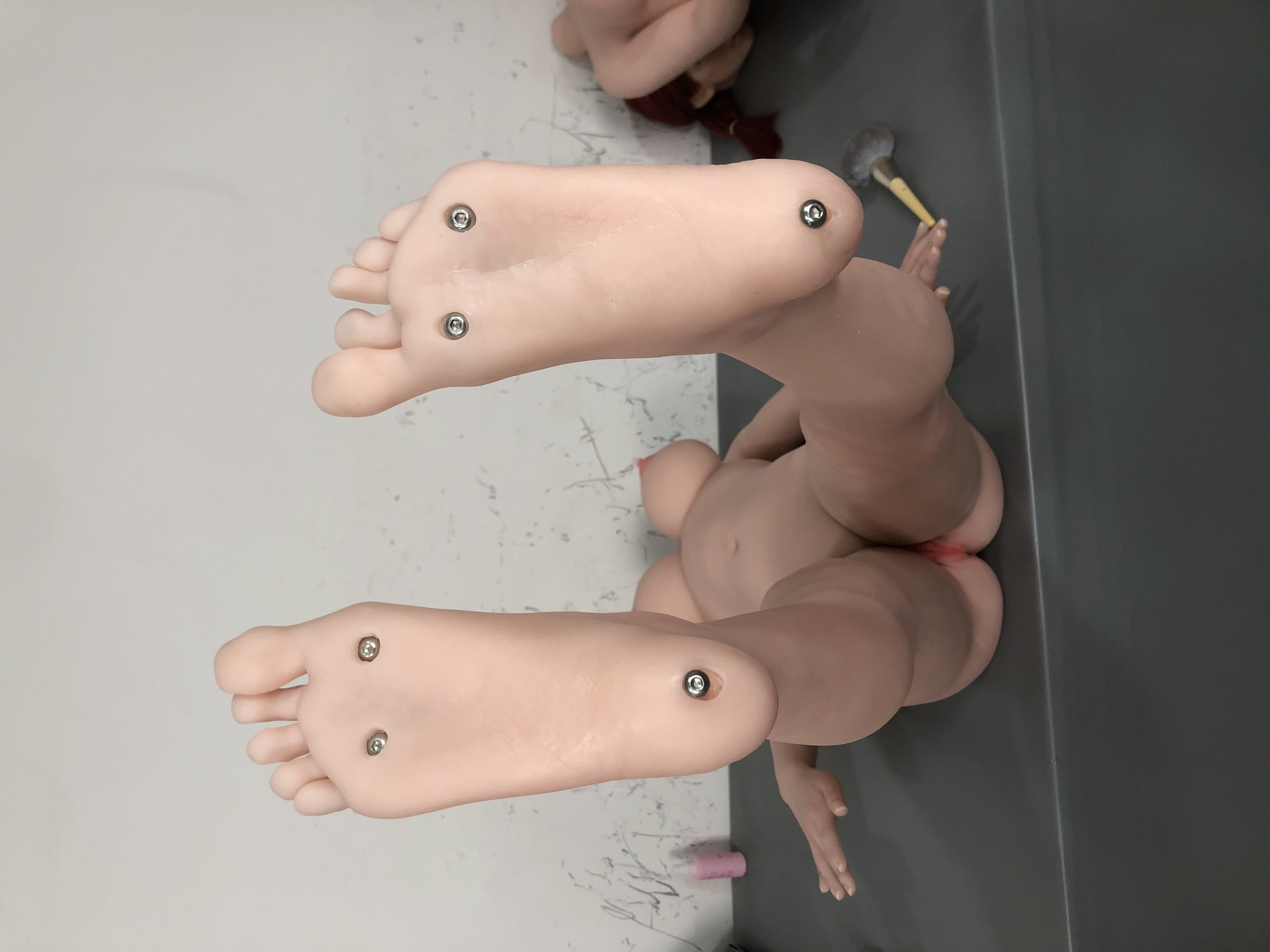 (US Stock) 5ft3/163cm G Cup Silicone Head Asian Sex Doll - Hao